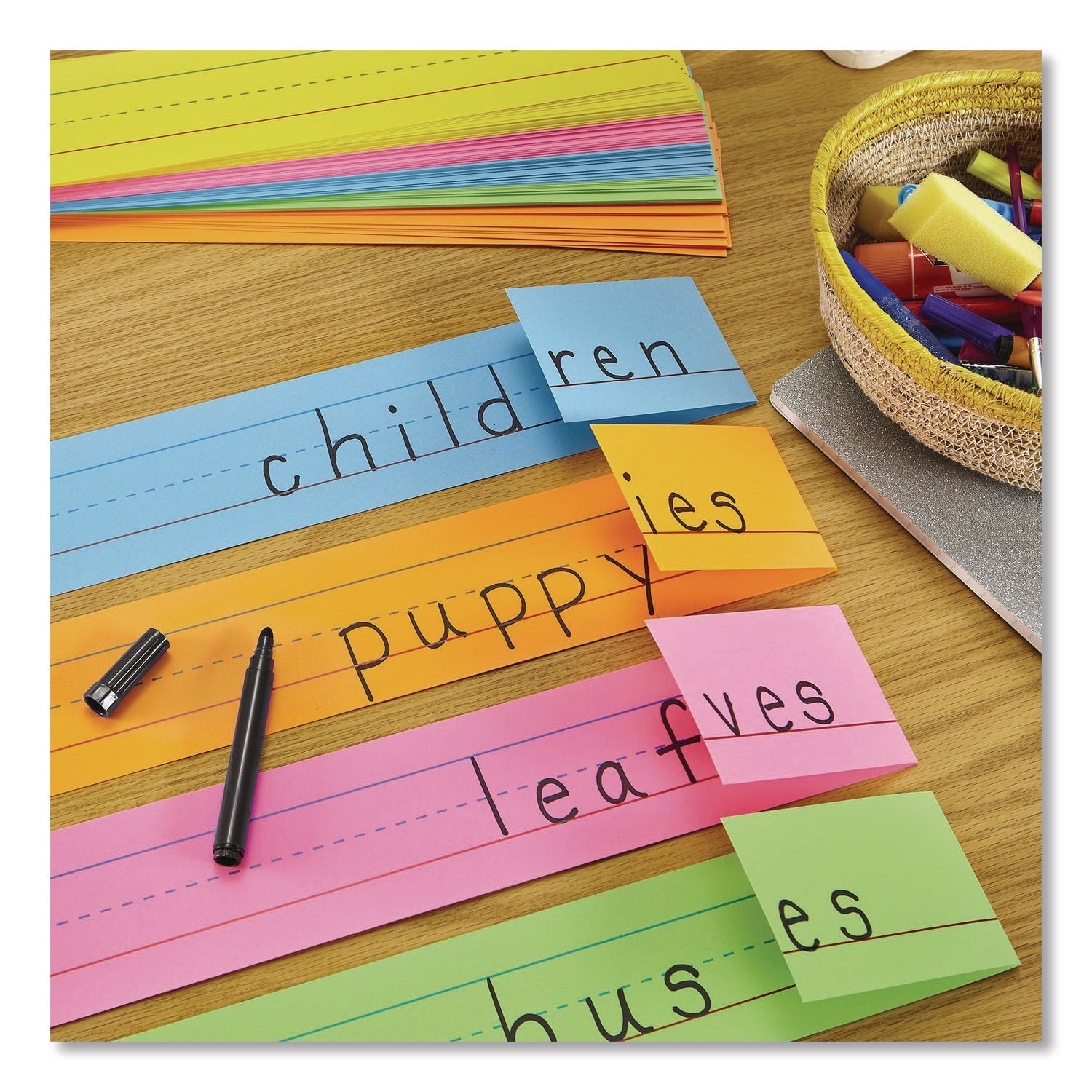 Astrobrights® Sentence Strips, Medium, Assorted Colors, 100/Pack