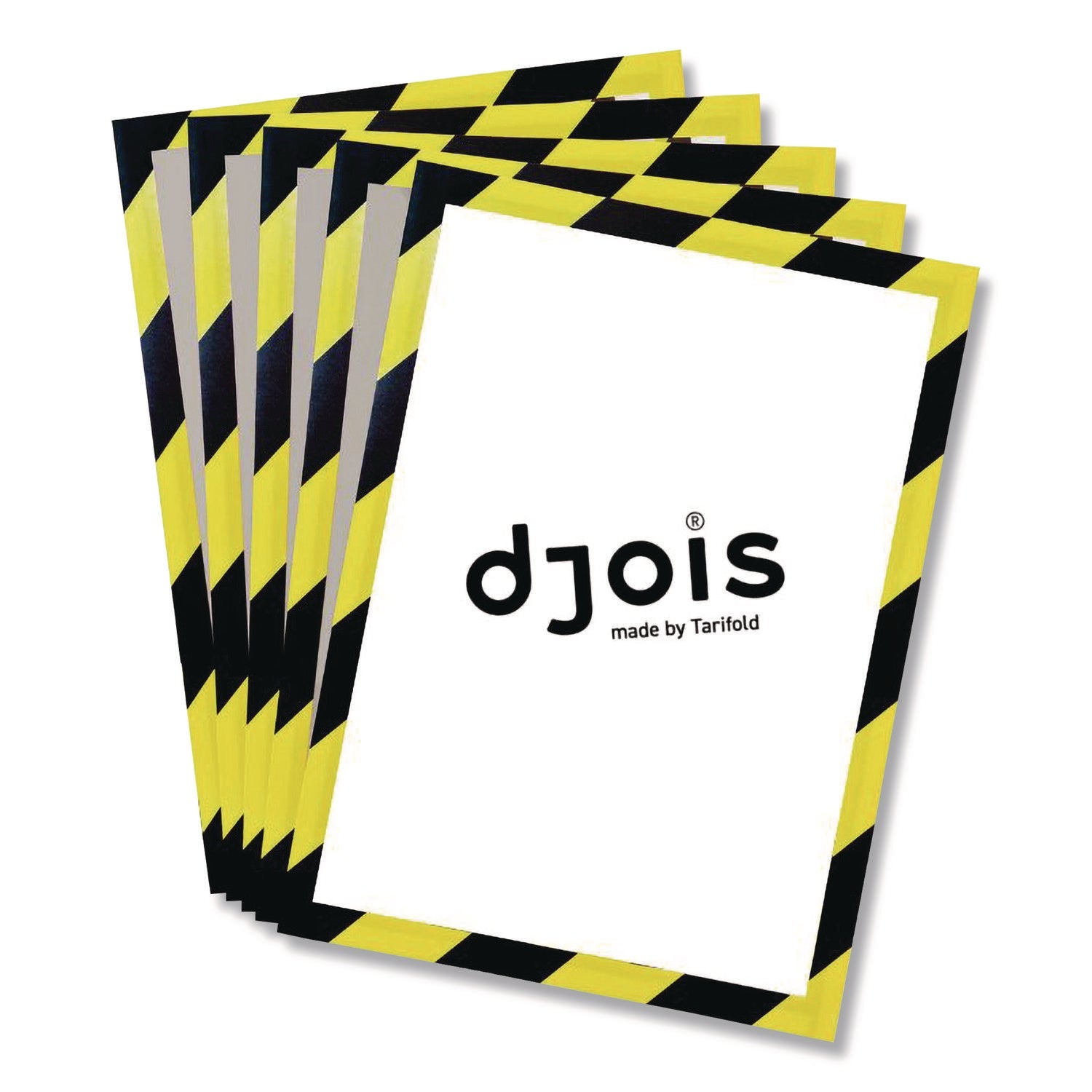 djois® by Tarifold SOLO Magnetic Frame, 8.5 x 11 Insert, Yellow/Black Frame, 5/Pack - Bloom Skins