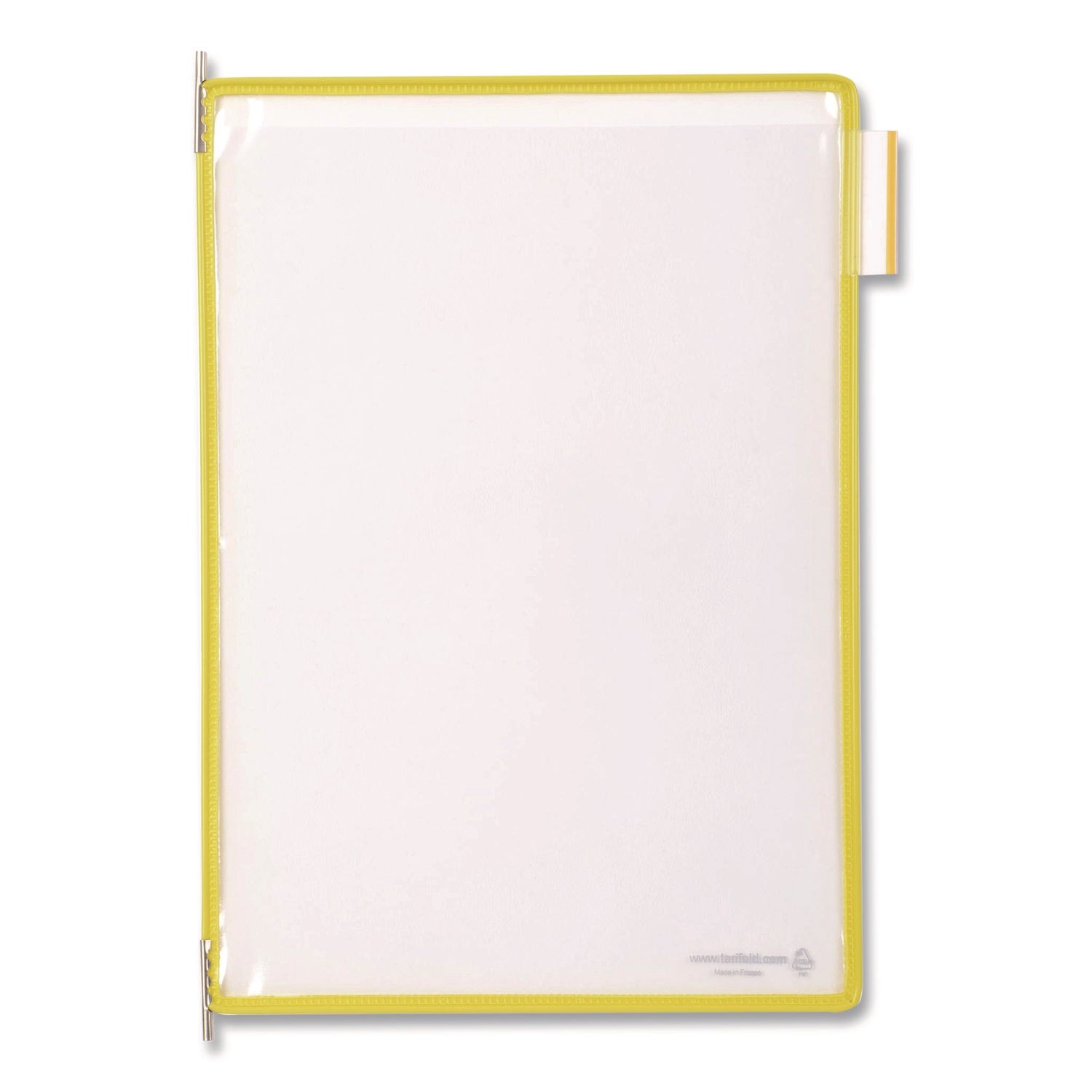 djois® by Tarifold Pivoting Pockets, 1 Section, Yellow, 10/Pack - Bloom Skins