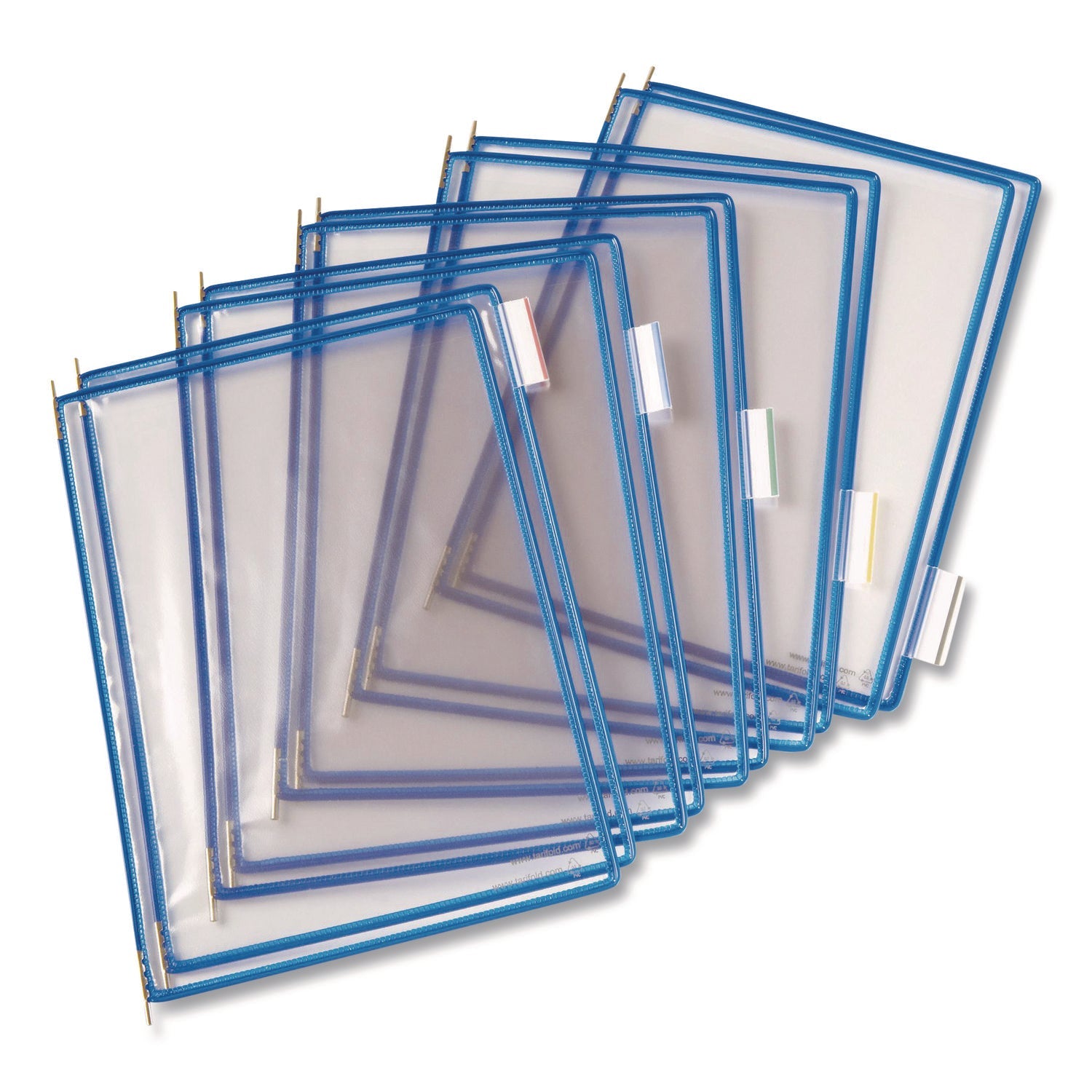 djois® by Tarifold Pivoting Pockets, 1 Section, Blue, 10/Pack - Bloom Skins
