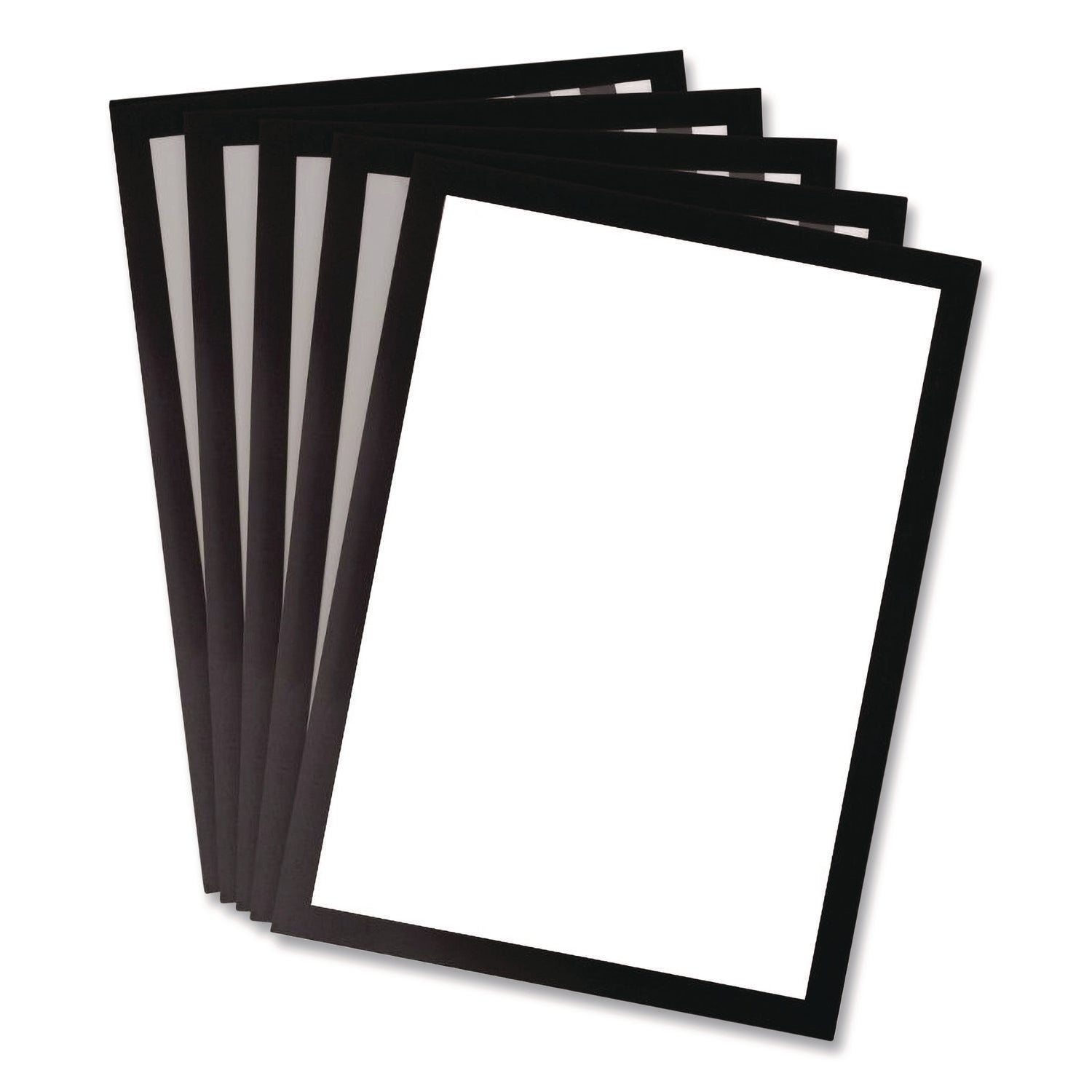 djois® by Tarifold SOLO Magnetic Frame, 8.5 x 11 Insert, Black Frame, 5/Pack - Bloom Skins