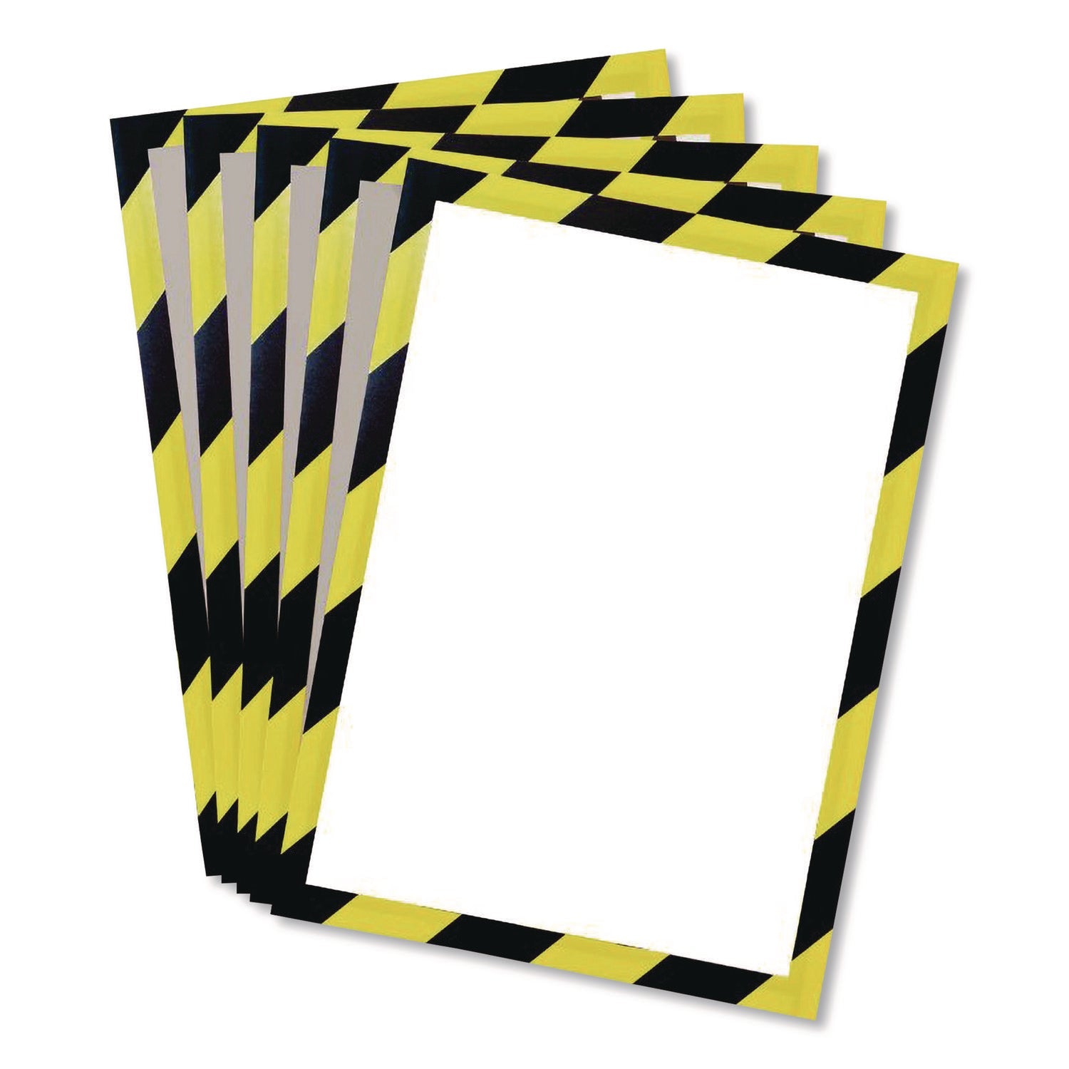 djois® by Tarifold SOLO Magnetic Frame, 8.5 x 11 Insert, Yellow/Black Frame, 5/Pack - Bloom Skins