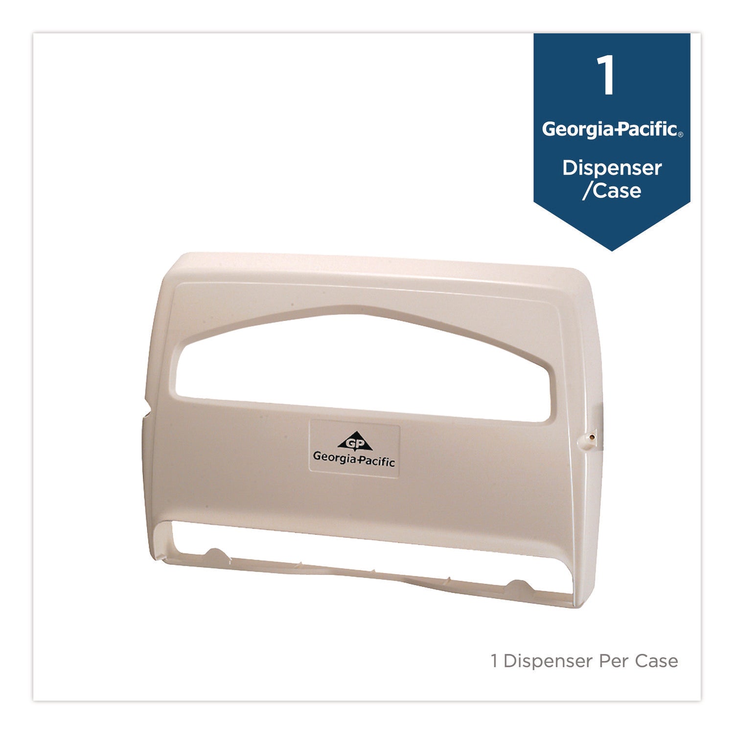 Georgia Pacific® Professional Safe-T-Gard Toilet Seat Cover Dispenser, 16.37 x 2.5 x 11.75, White, 10/Carton