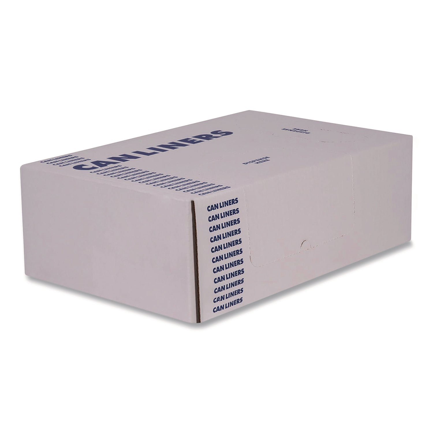 Heritage High-Density Waste Can Liners, 33 gal, 16 mic, 33 x 40, Black, Roll, 250/Carton