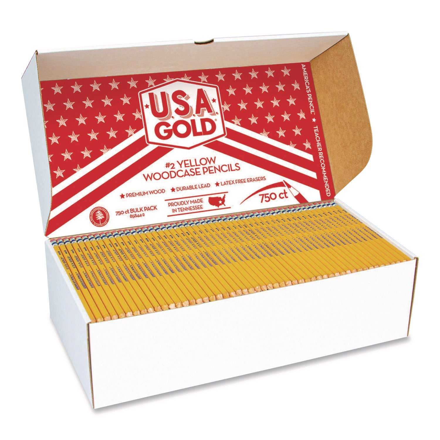 Cra-Z-Art® School Pencils, HB (#2), Black Lead, Yellow Barrel, 750/Box