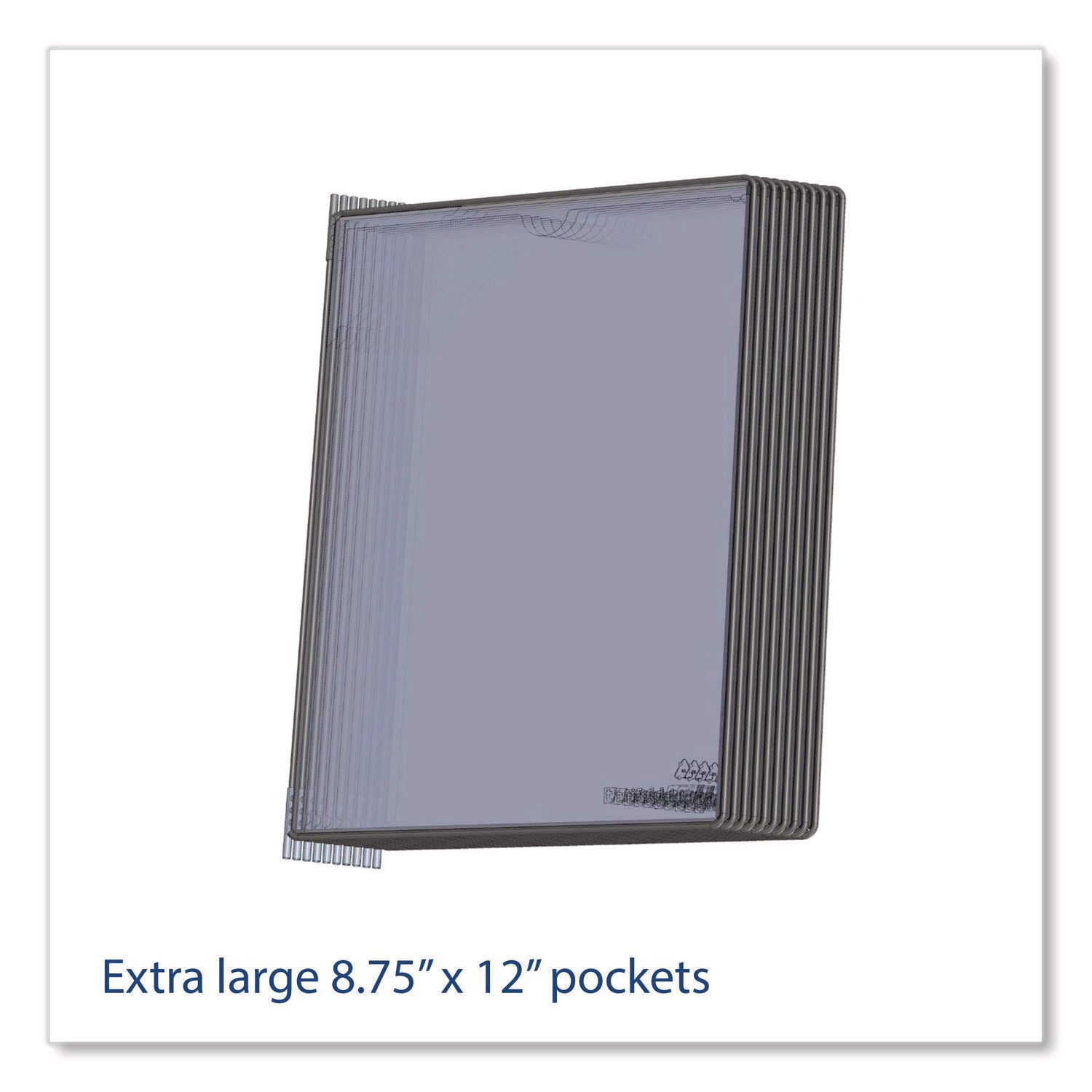 djois® by Tarifold PRO Series Magnetic Wall Reference System, 10 Panels with Black Borders, Black Base - Bloom Skins