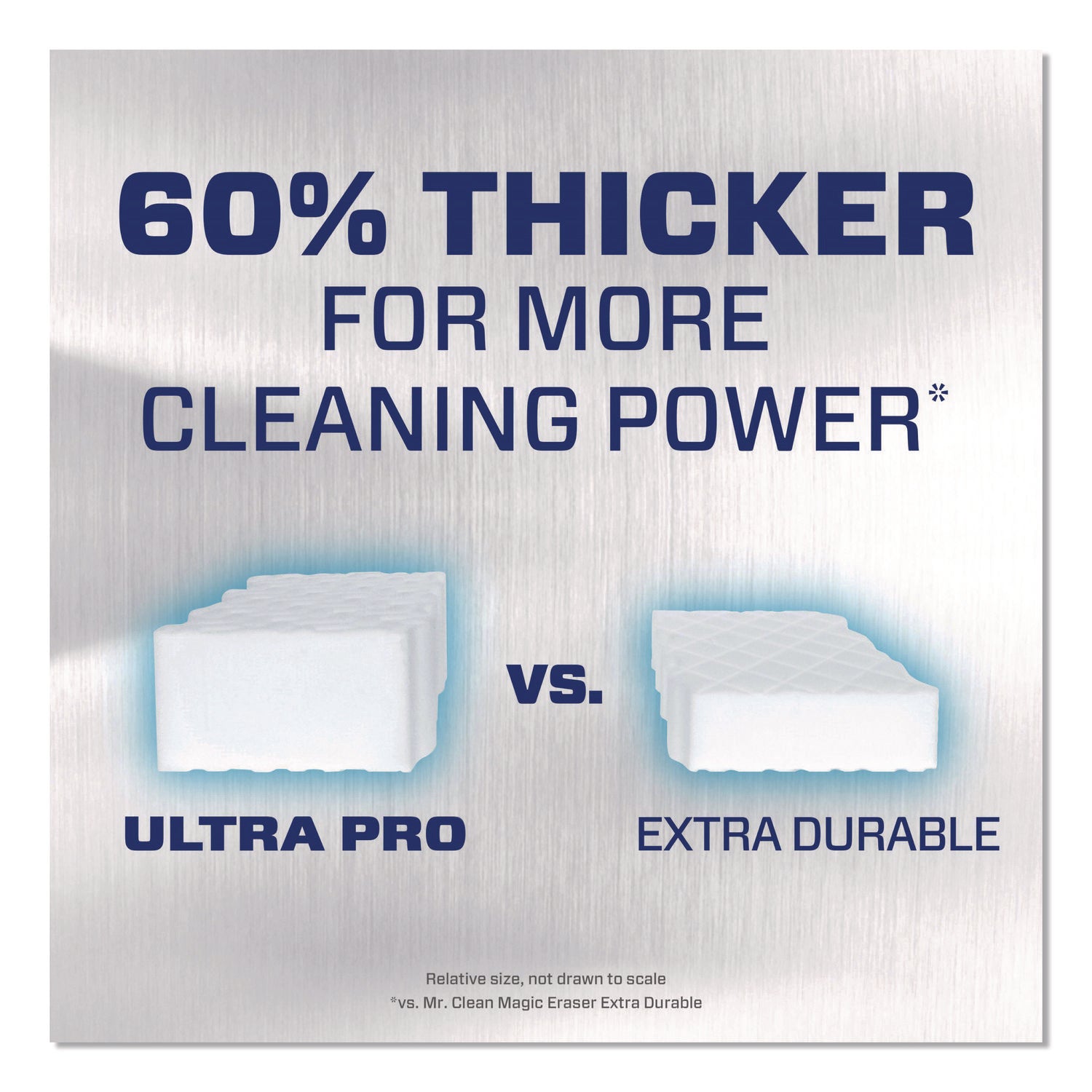 Mr. Clean® Professional Magic Eraser Ultra Pro Multi-Purpose Cleaner, 4.72 x 1.38 x 2.56 Thick, White, 26/Carton