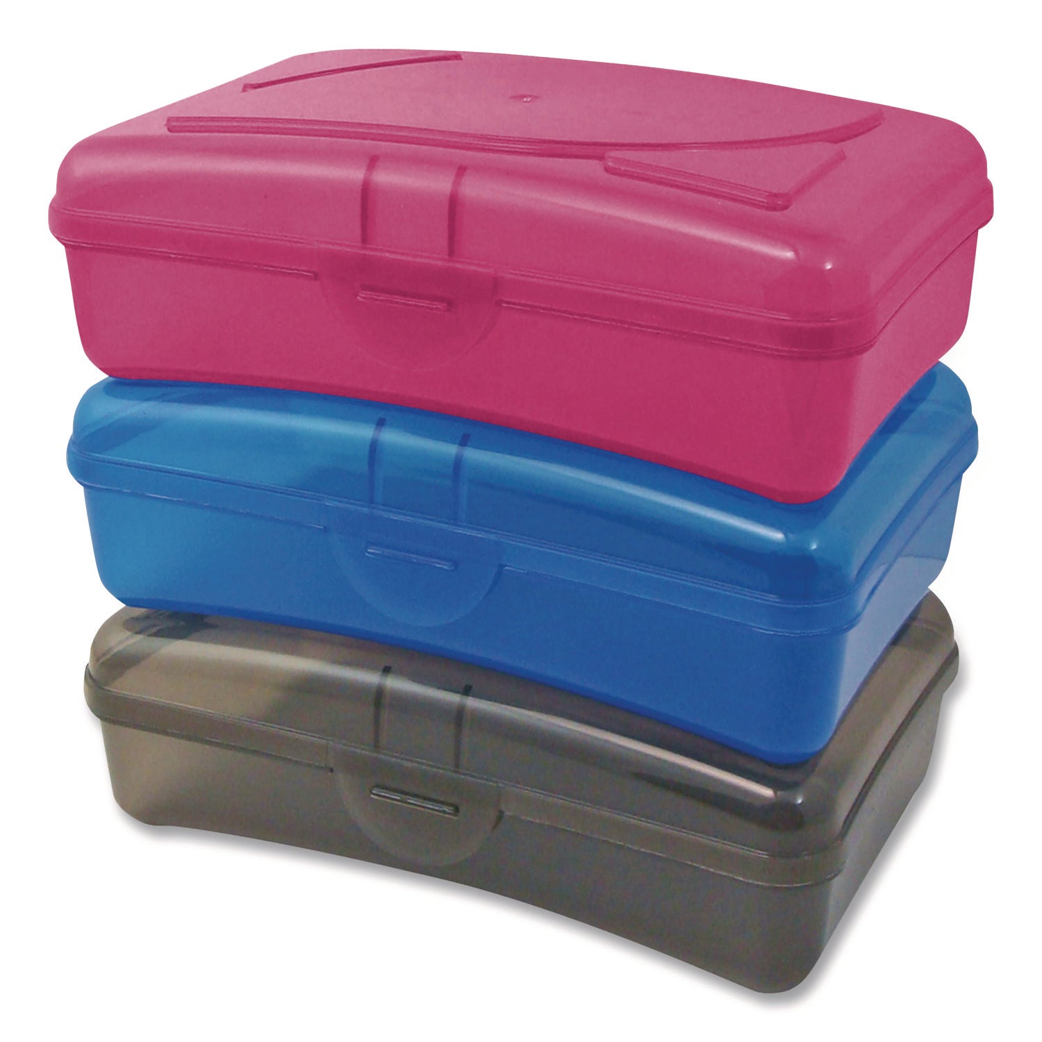 Cra-Z-Art® Plastic School Box, 1 Compartment, 8 x 5.13 x 2.13, Randomly Assorted Colors - Bloom Skins
