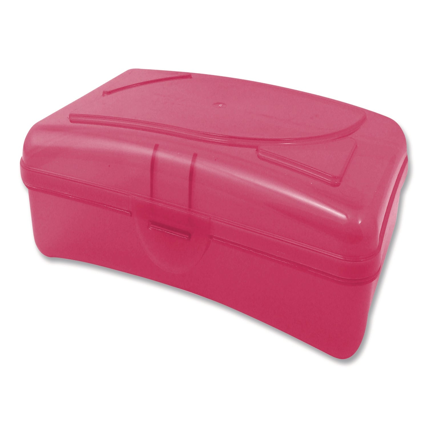 Cra-Z-Art® Plastic School Box, 1 Compartment, 8 x 5.13 x 2.13, Randomly Assorted Colors, 6/Carton