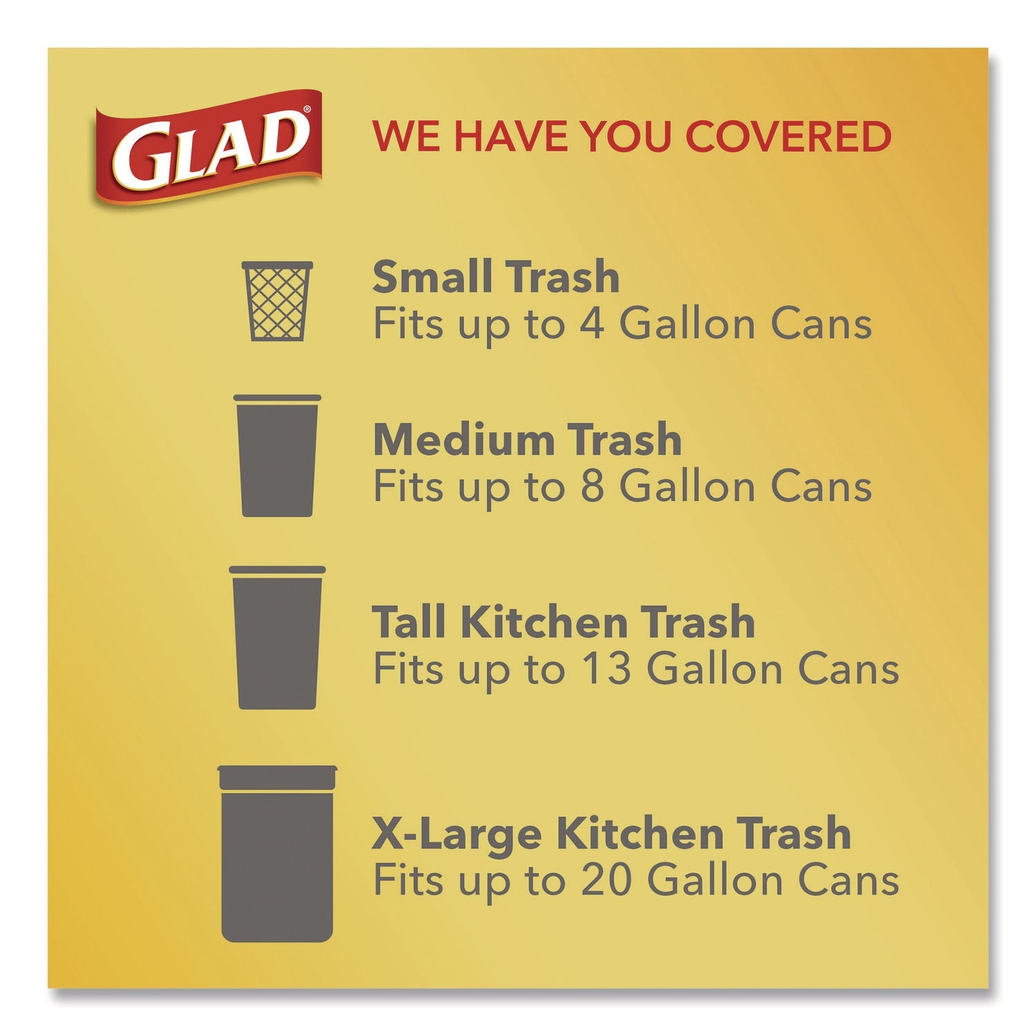 Glad® OdorShield Small Drawstring Trash Bags, 4 gal, Cherry Blossom Scent, 0.5 mil, 18" x 17", Pink, 34/Box