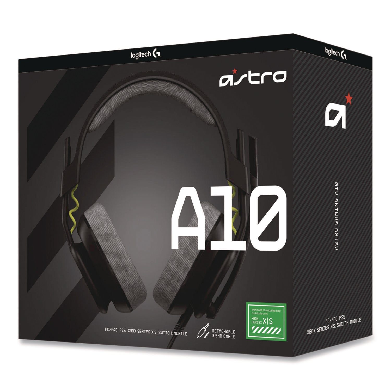 Logitech® Astro 10 Gen 2 Over-the Ear Gaming Headset with Mic for XBOX, Black