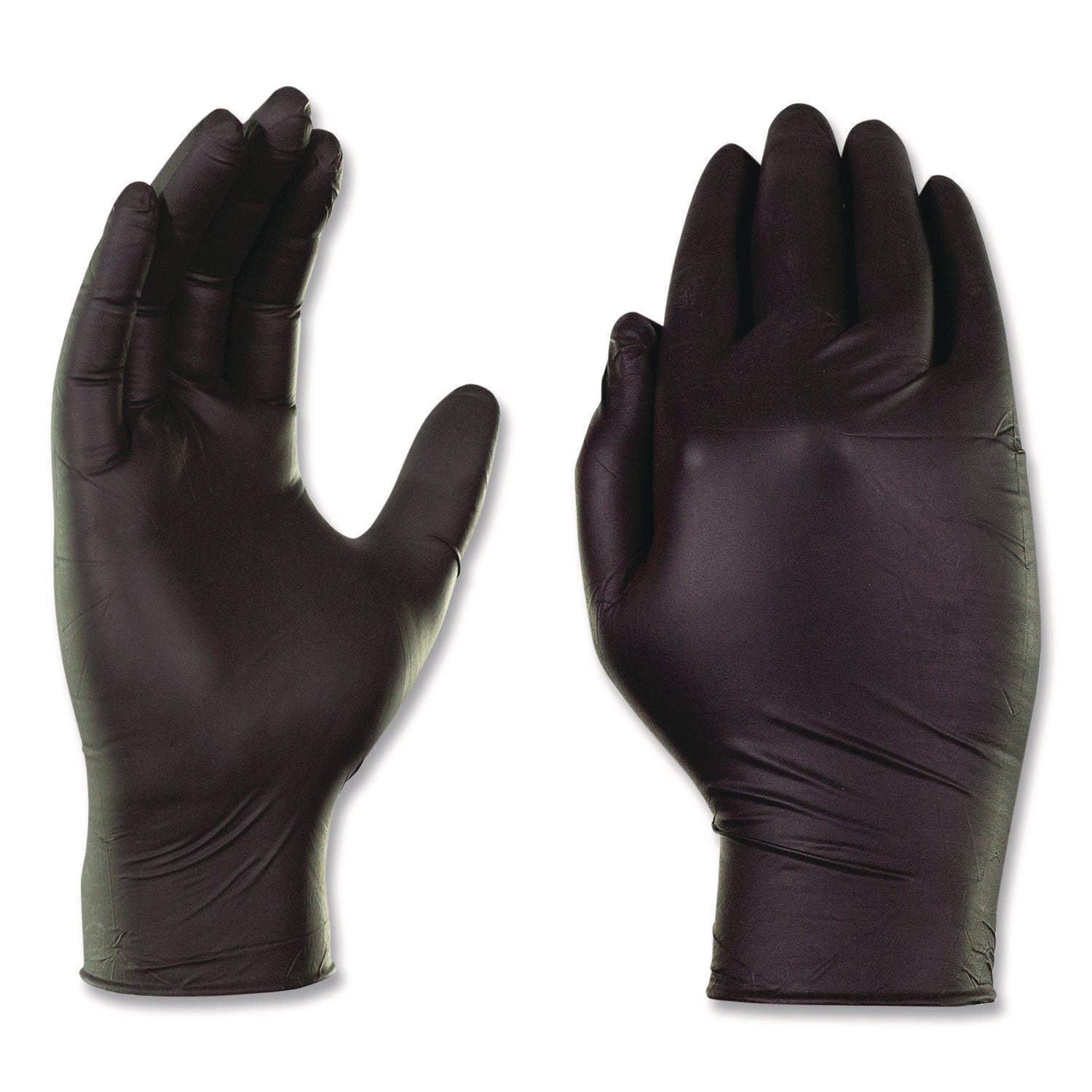 GloveWorks® by AMMEX® Nitrile Exam Gloves, Small, Black, 100/Box