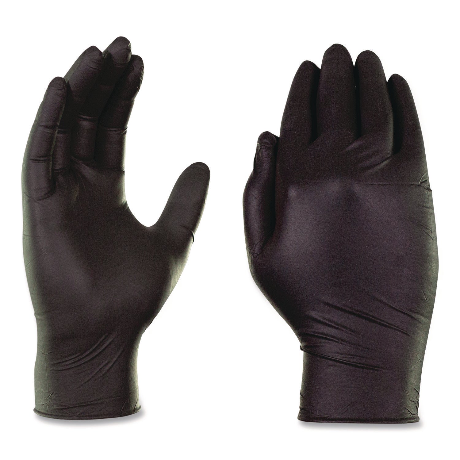 GloveWorks® by AMMEX® Nitrile Exam Gloves, 2X-Large, Black, 100/Box