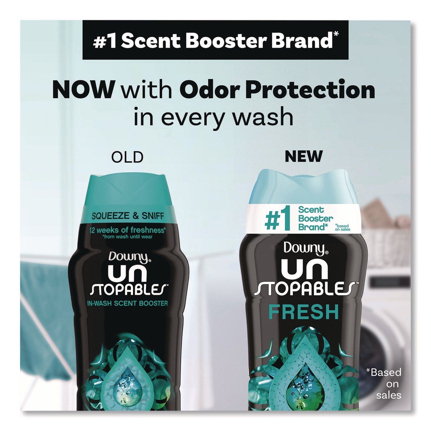 Downy® Unstoppables In-Wash Scent Booster Beads, Fresh Scent, 30.1 oz Canister