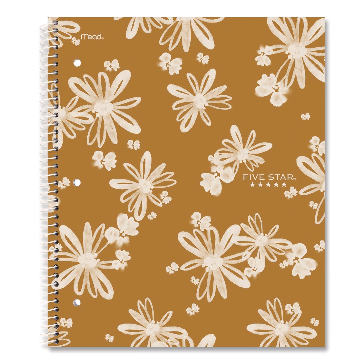 Five Star® Soft Pedals Spiral Notebook, 1-Subject, Medium/College Rule, Assorted Cover Colors, (80) 11 x 8.5 Sheets, 2/Pack - Bloom Skins