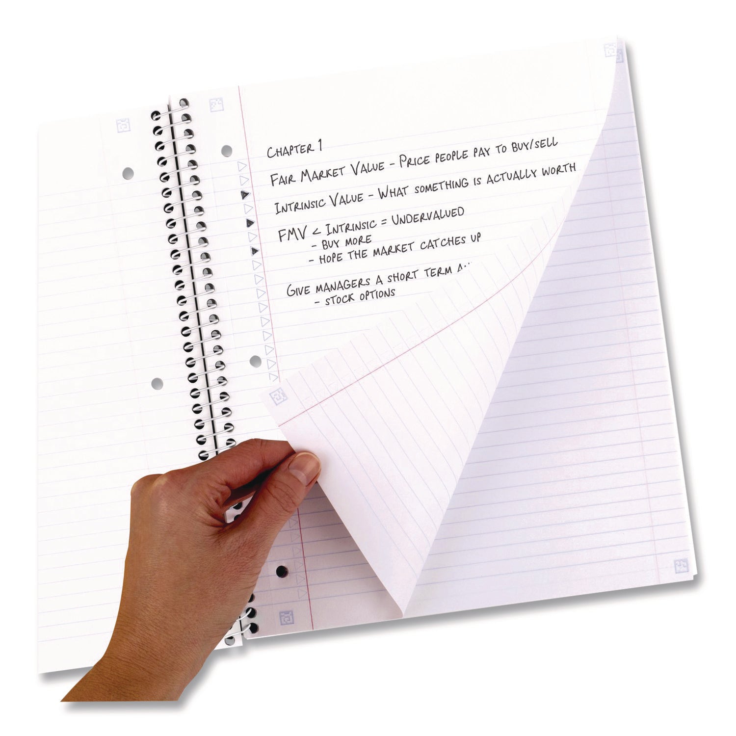 Five Star® Soft Pedals Spiral Notebook, 1-Subject, Medium/College Rule, Assorted Cover Colors, (80) 11 x 8.5 Sheets, 2/Pack - Bloom Skins