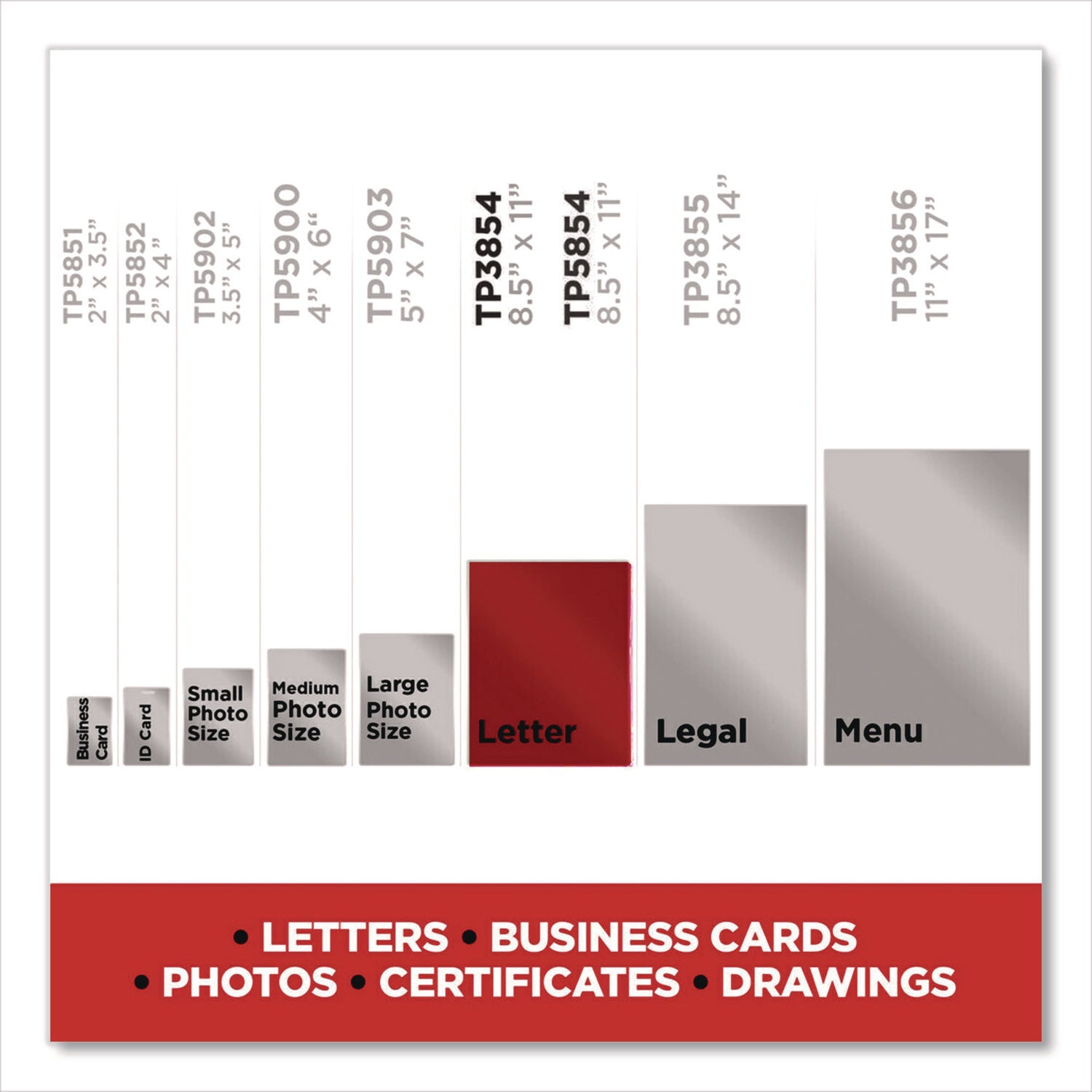Scotch™ Laminating Pouches, 3 mil, 8.9" x 11.4", Clear, 150/Pack - Bloom Skins