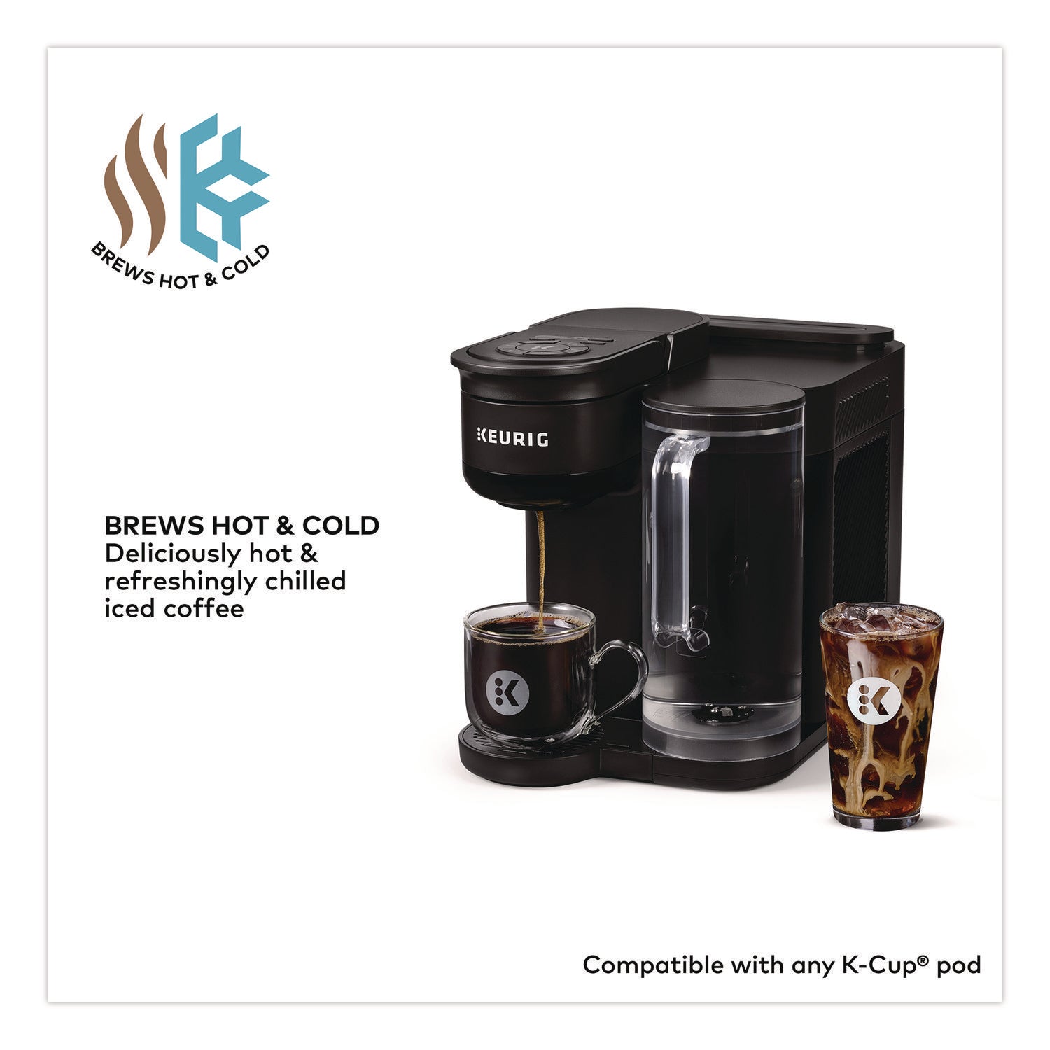 Keurig® K-Brew + Chill Single Serve Coffee Maker, Black