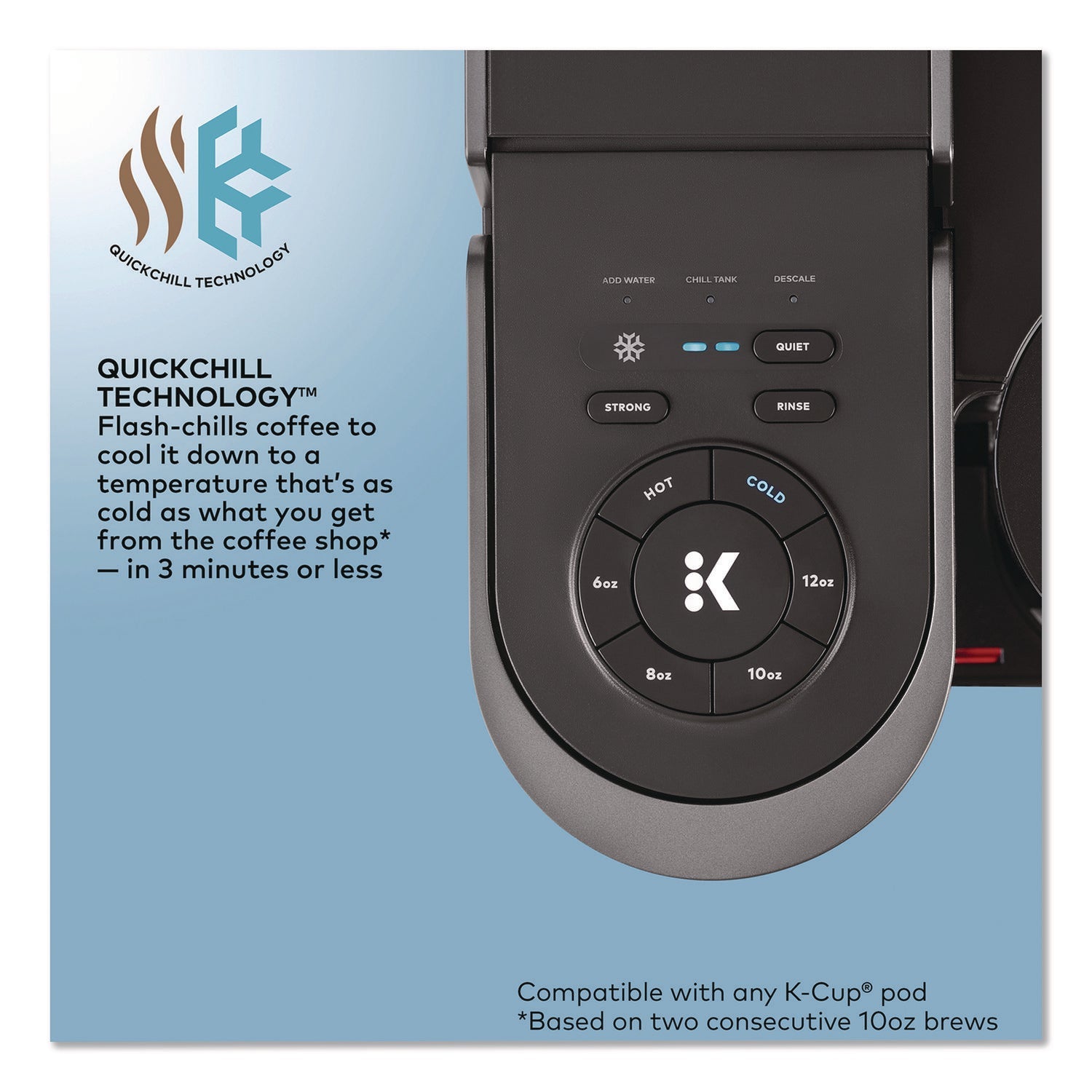 Keurig® K-Brew + Chill Single Serve Coffee Maker, Black