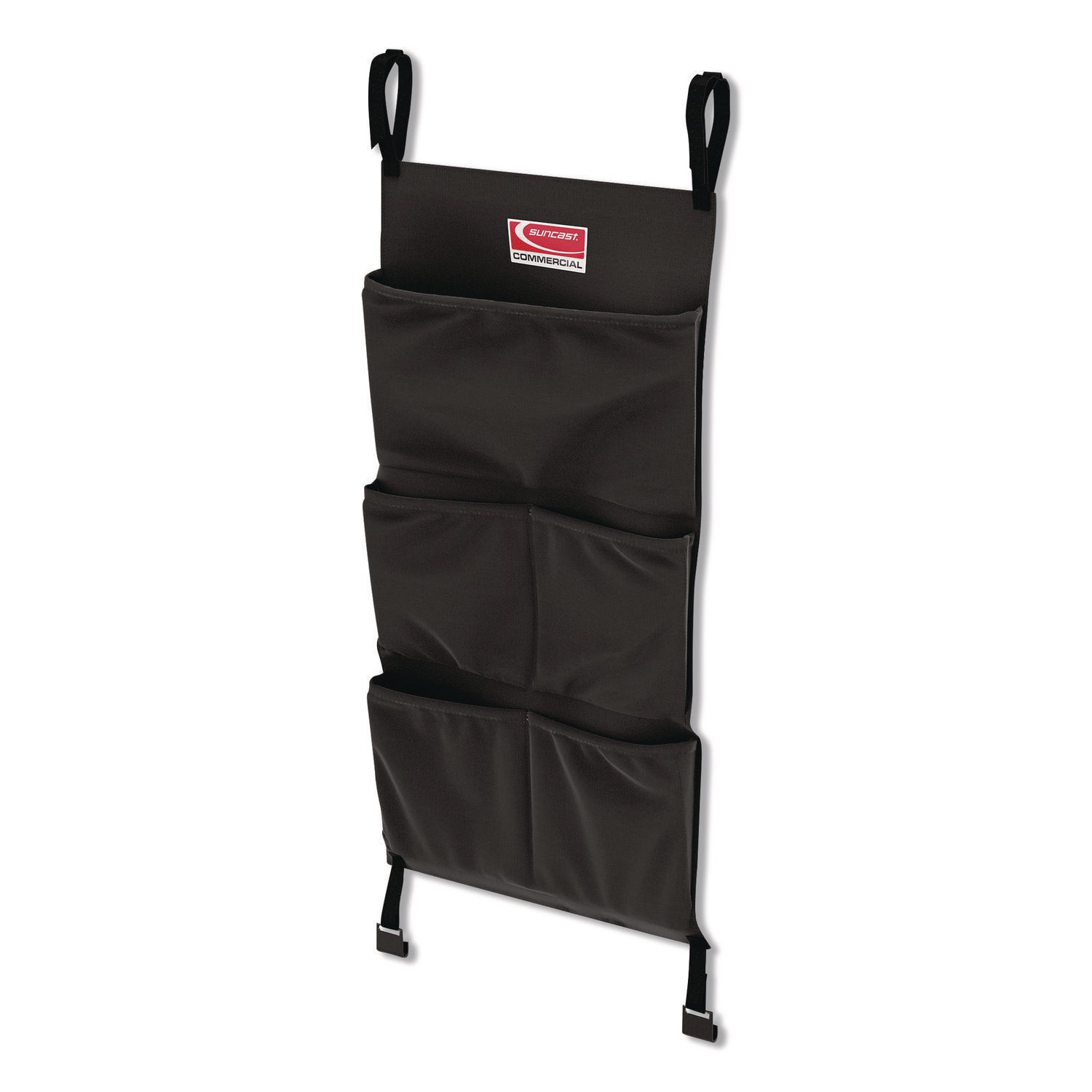 Suncast Commercial® Linen Strap Bag for Suncast Commercial Full-Size and Compact Housekeeping Carts, 16.25" x 1" x 31.75", Black - Bloom Skins