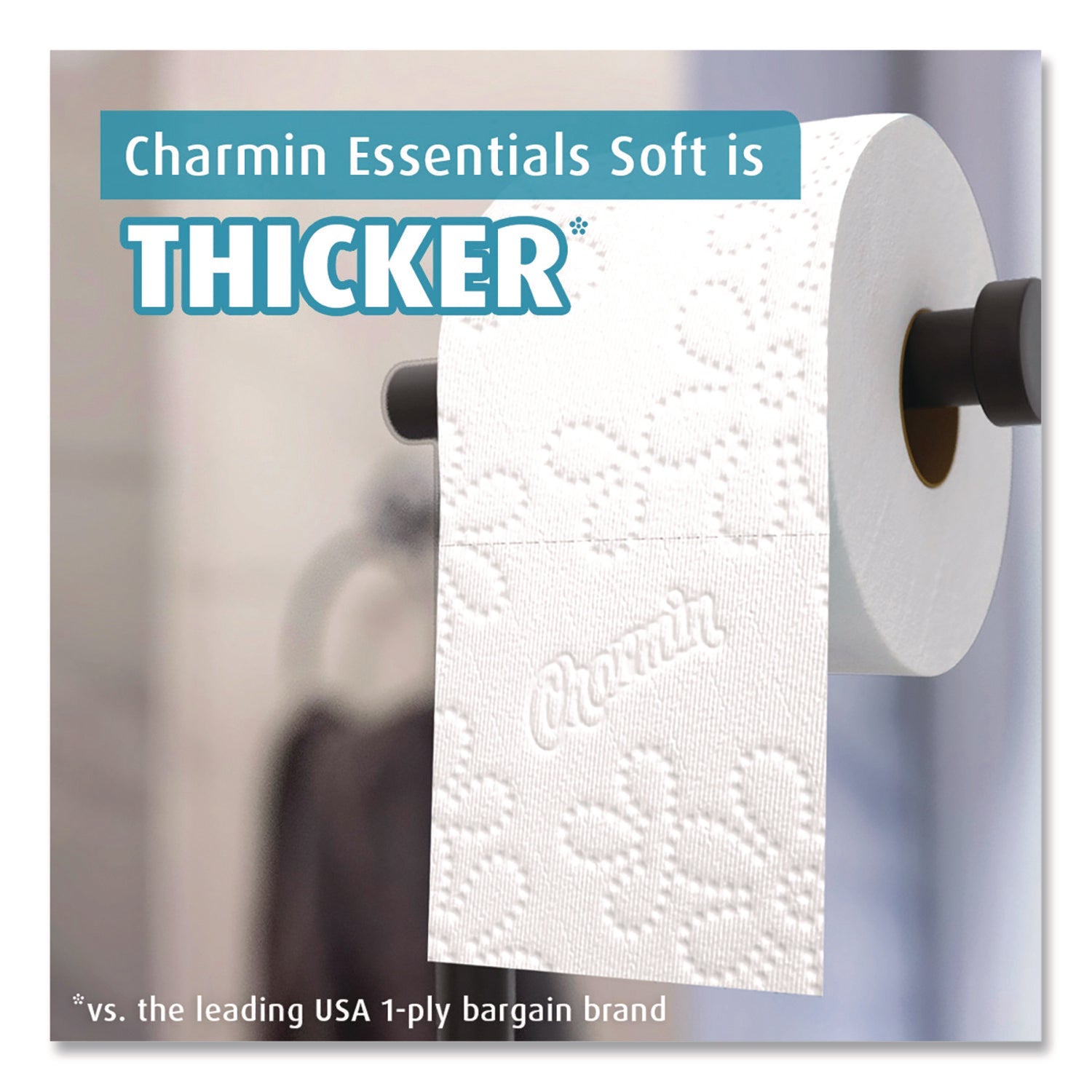 Charmin® Essentials Soft Bathroom Tissue, Septic Safe, 2-Ply, White, 330 Sheets/Roll, 9 Rolls/Pack, 4 Packs/Carton