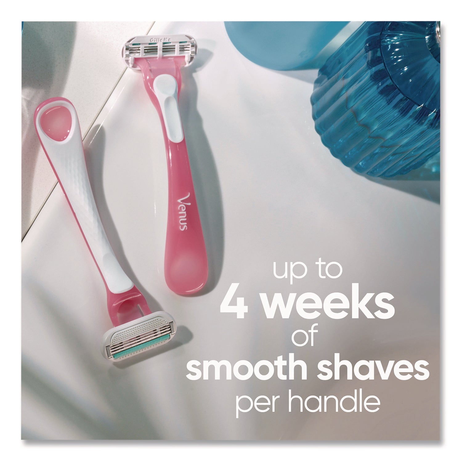 Gillette® Venus Sensitive Sensible Razors, 3 Blades, 36/Carton - Bloom Skins