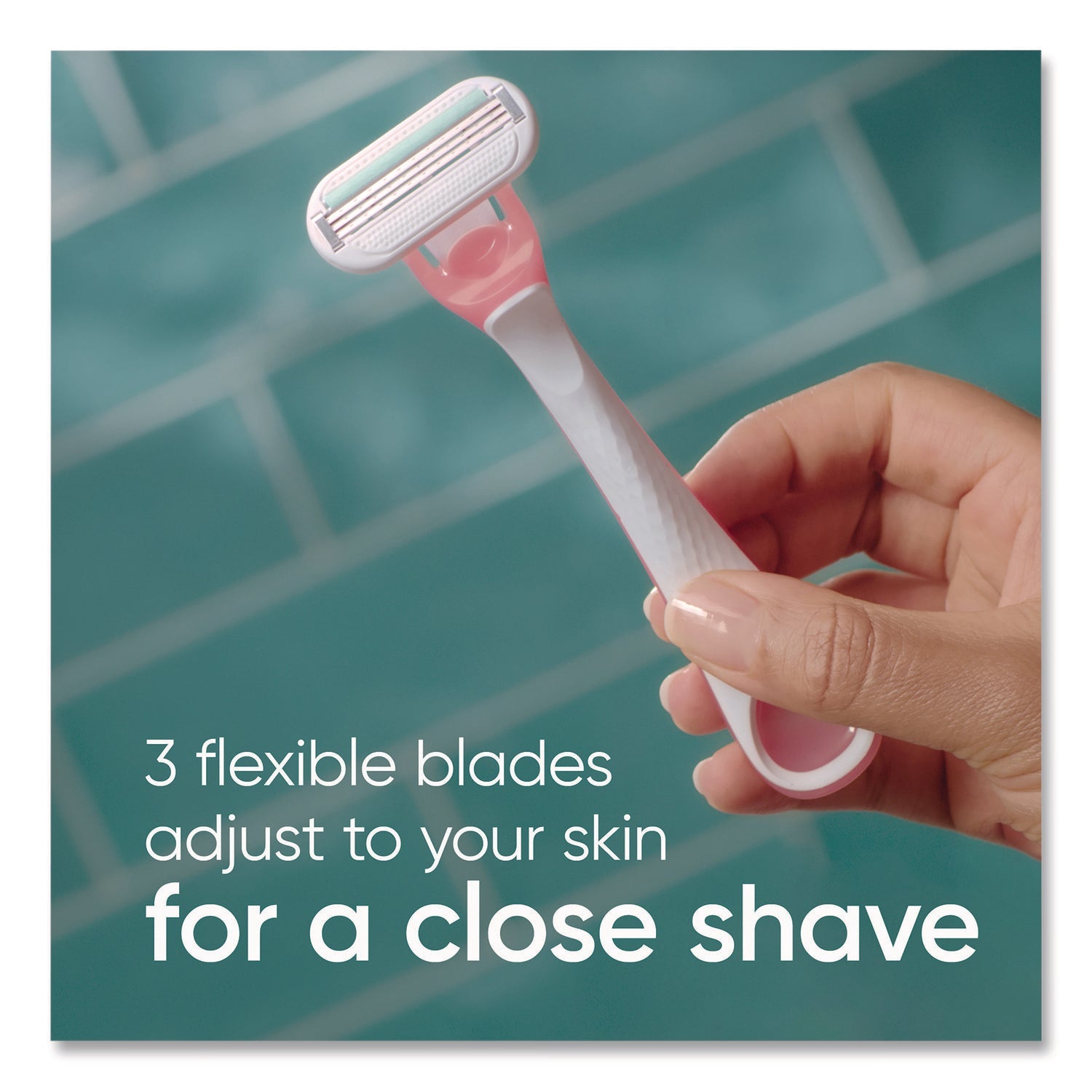 Gillette® Venus Sensitive Sensible Razors, 3 Blades, 36/Carton - Bloom Skins