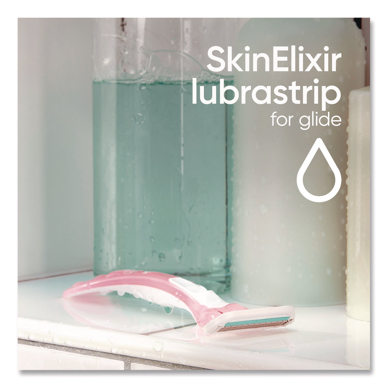 Gillette® Venus Sensitive Sensible Razors, 3 Blades, 36/Carton - Bloom Skins