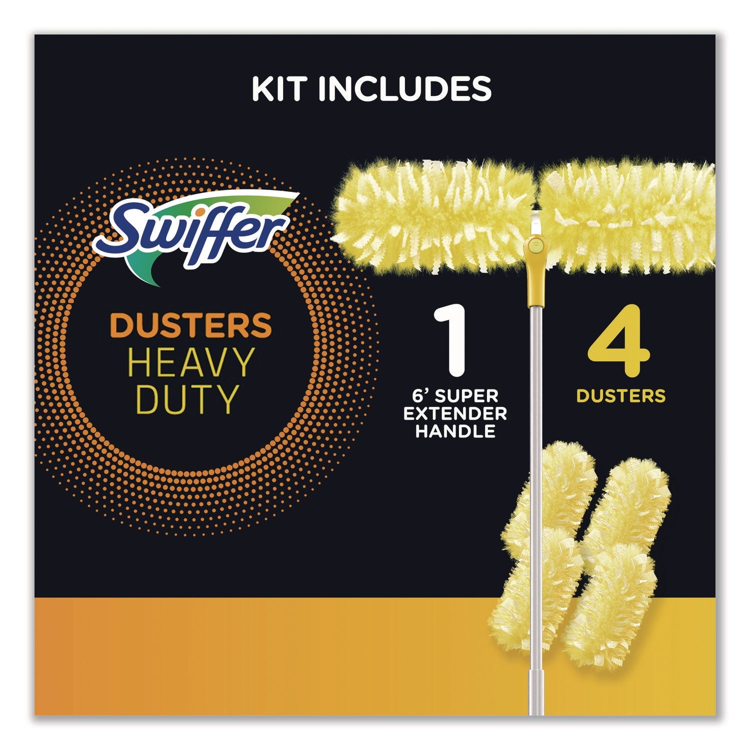 Swiffer® Heavy Duty Dusters with Super Extender Handle, 6 ft Handle, 1 Handle/4 Dusters