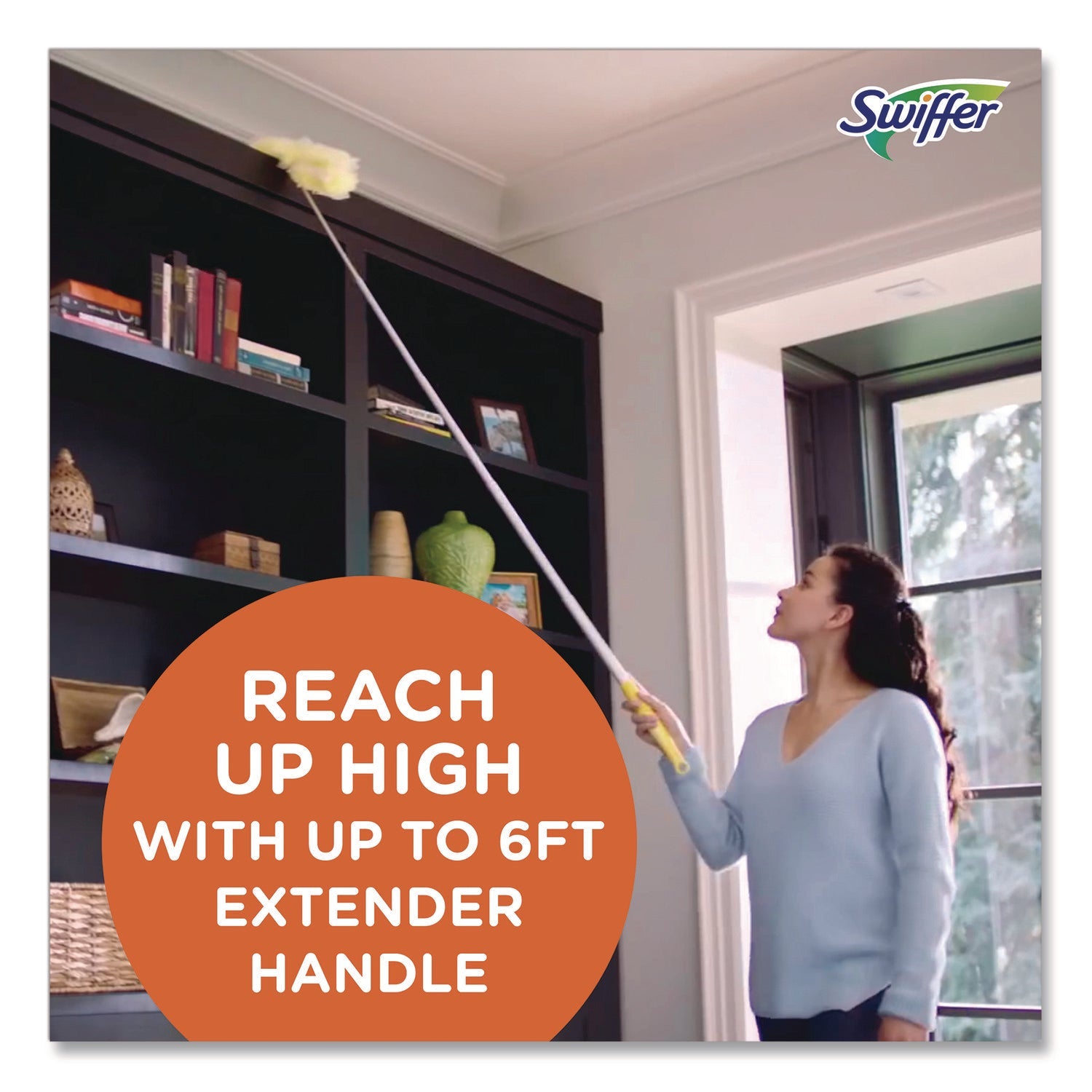 Swiffer® Heavy Duty Dusters with Super Extender Handle, 6 ft Handle, 1 Handle/4 Dusters