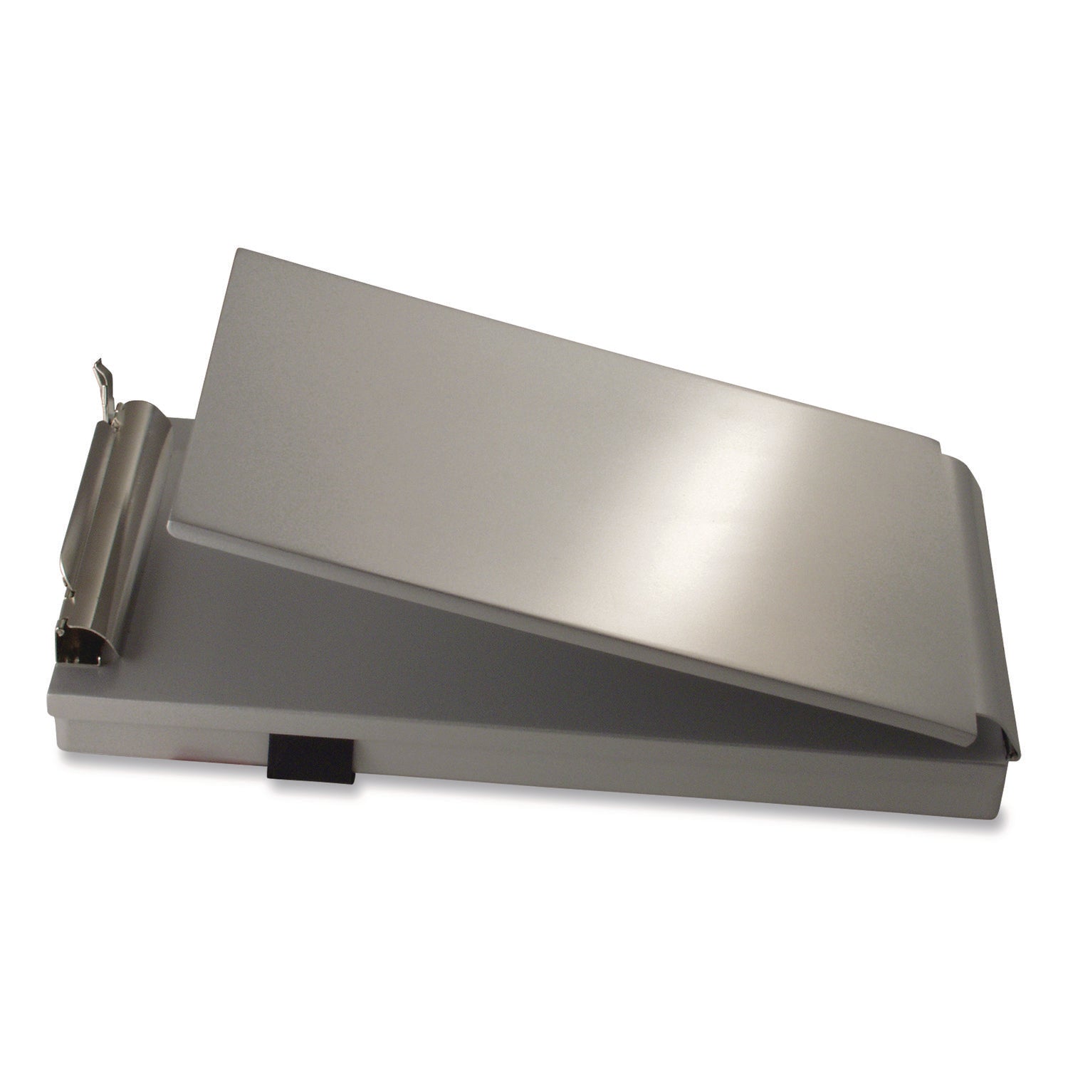 Saunders Recycled Aluminum Citation Holder Clipboard, 1/2" Clip Capacity, Holds 6 x 11 Sheets, Silver - Bloom Skins