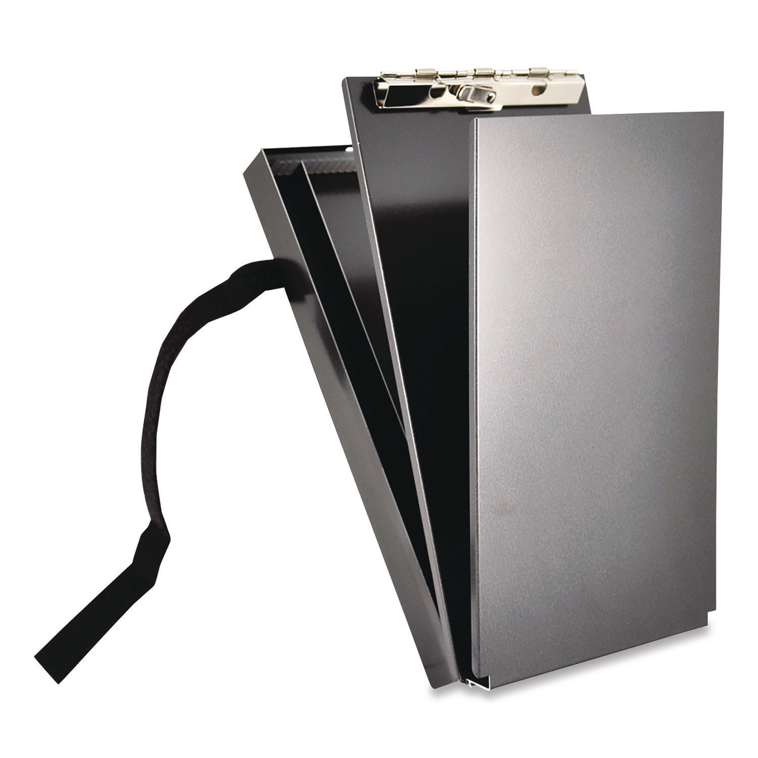 Saunders Recycled Aluminum Citation Holder Clipboard, 1/2" Capacity, Holds 6 x 11 Sheets, Black - Bloom Skins