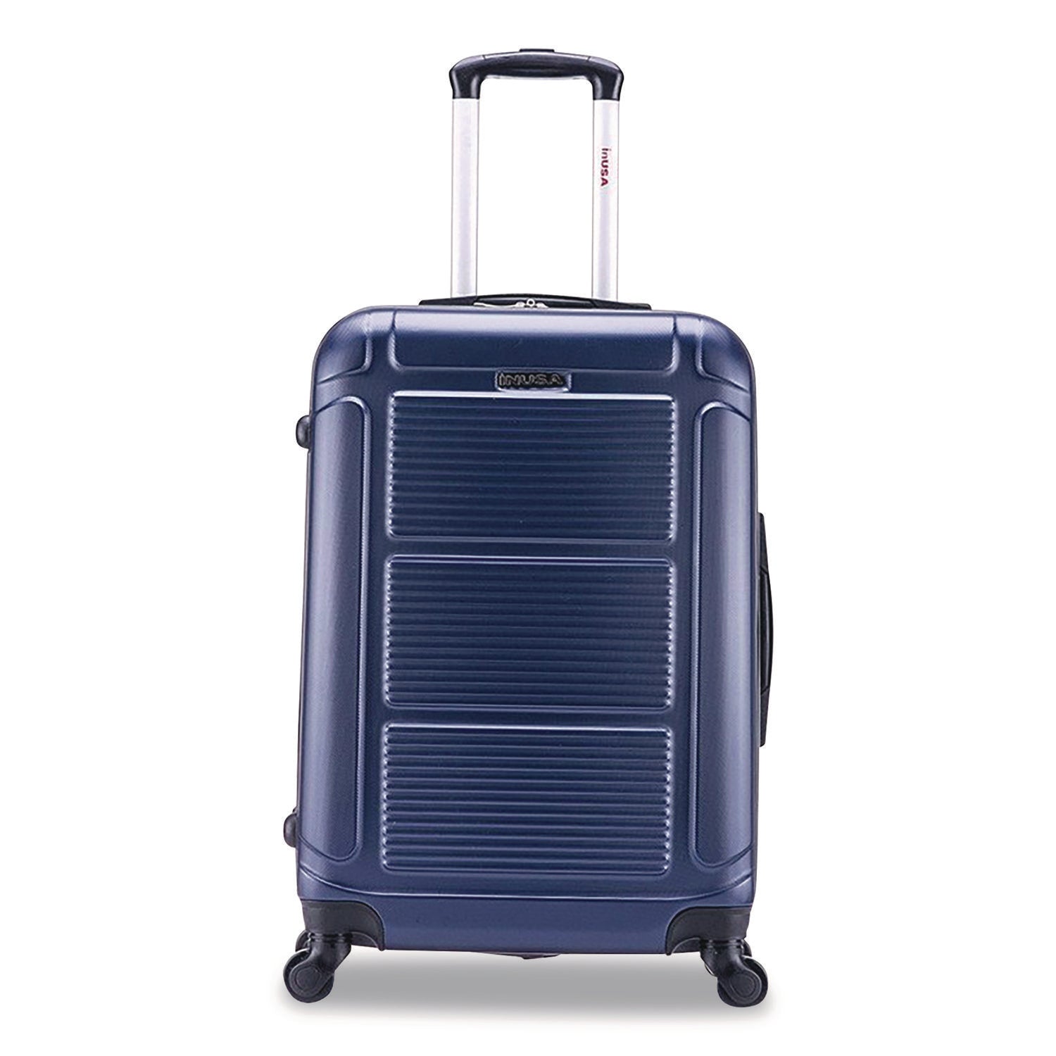 InUSA Luggage Pilot Hard Side Carry-On Suitcase, Four-Wheeled Spinner, 16.34 x 10.24 x 25.39, Blue - Bloom Skins