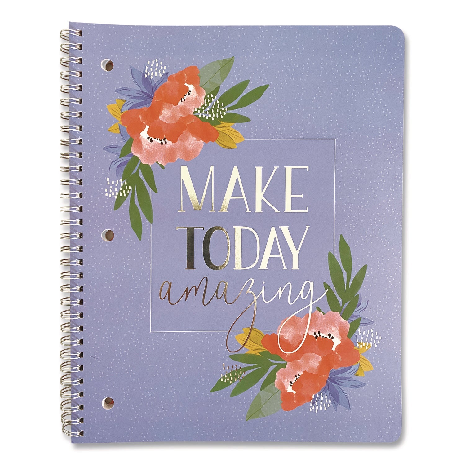 Carolina Pad® Silver Lining Hardcover Journal, Medium/College Rule, Randomly Assorted Cover Color, (80) 10 x 8.5 Sheets - Bloom Skins