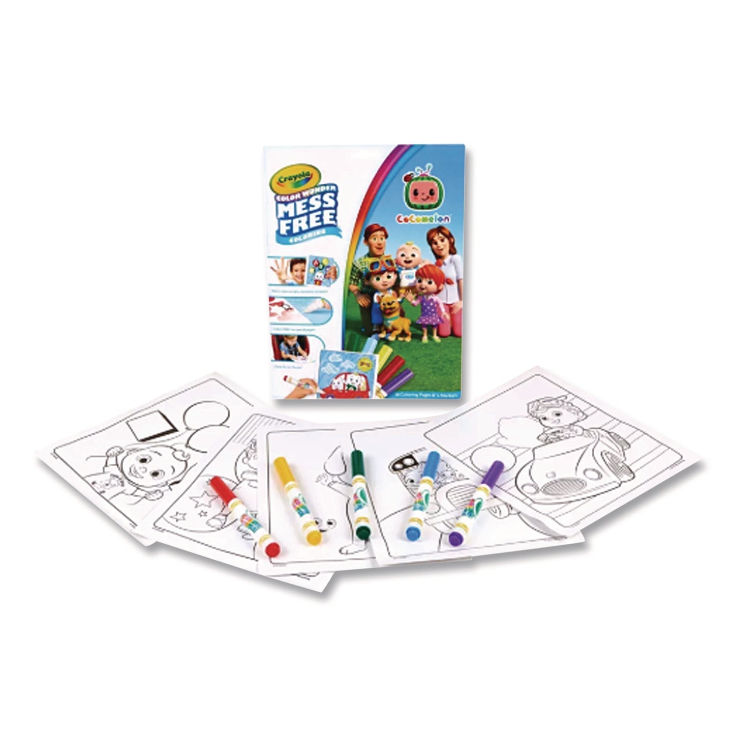 Crayola® Cocomelon Color Wonder Kit, (18) Coloring Pages, (5) Cocomelon Collection Markers