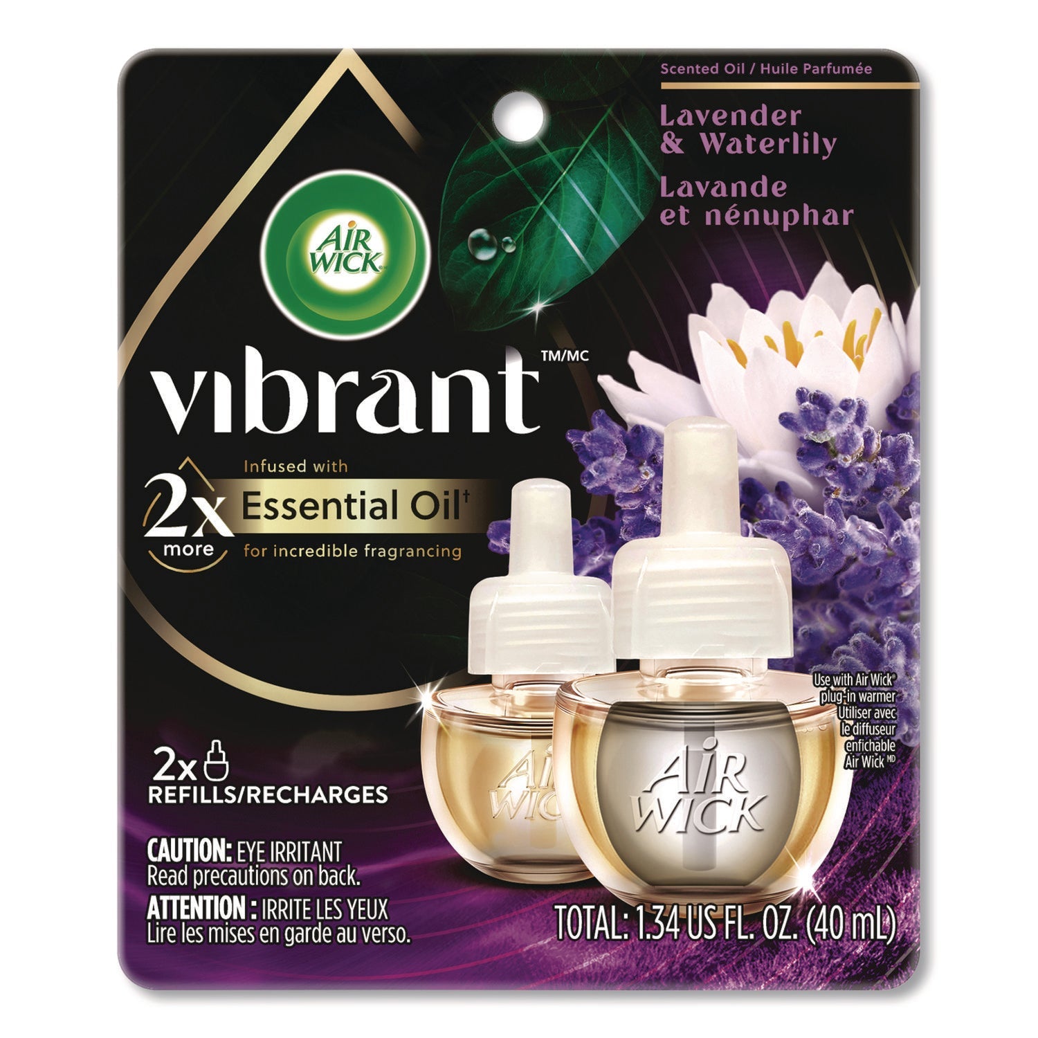 Air Wick® Scented Oil Refill, Lavender and Waterlily, 0.67 oz, 2/Pack - Bloom Skins