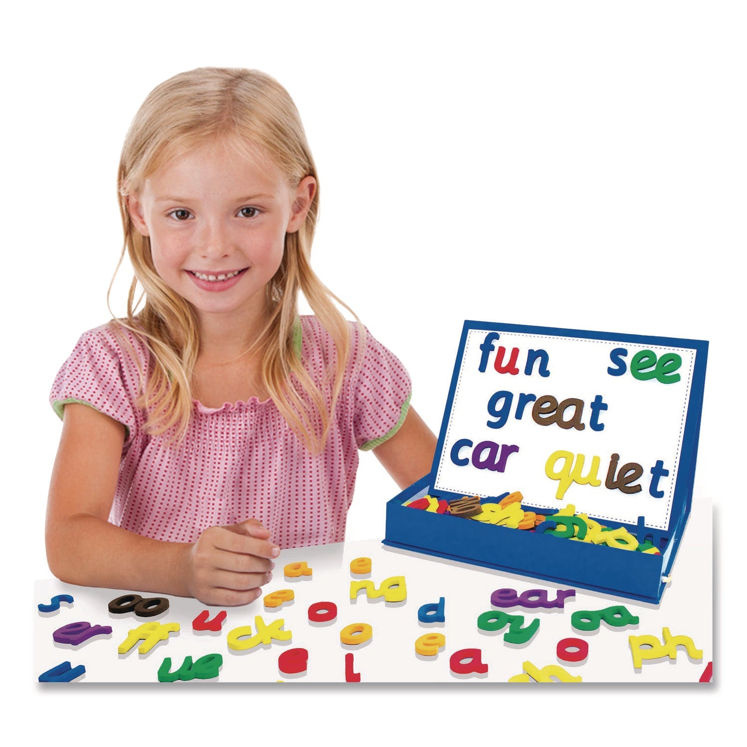 Junior Learning Inc® Rainbow Phonics Magnetic Letters, Ages 4 to 7 - Bloom Skins