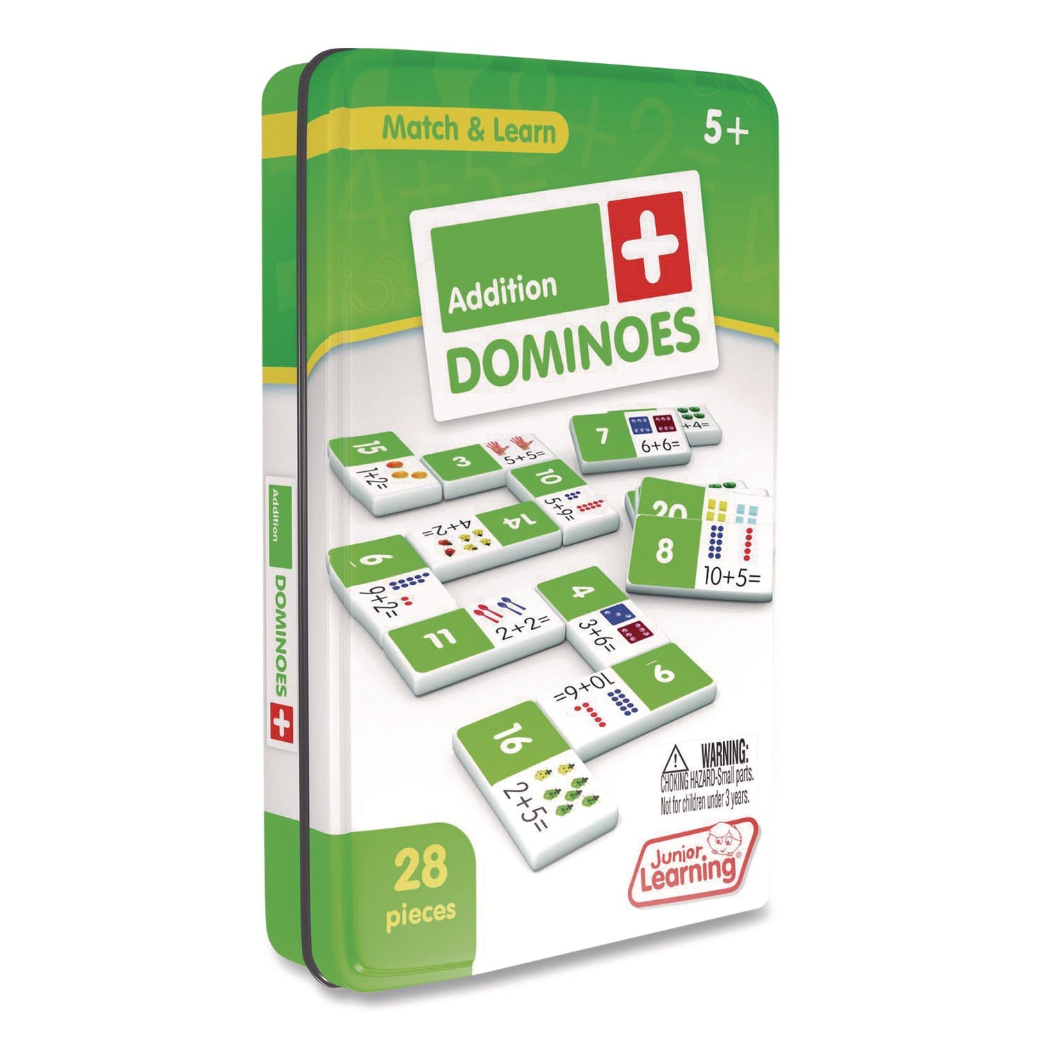 Junior Learning Inc® Addition Dominoes, Ages 5 to 10 - Bloom Skins