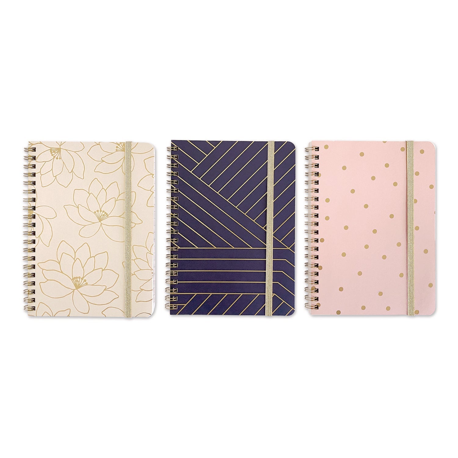 Carolina Pad® Keep It In Line Personal Notebook, Medium/College Rule, Randomly Assorted Cover Colors and Designs, (80) 7 x 5 Sheets - Bloom Skins