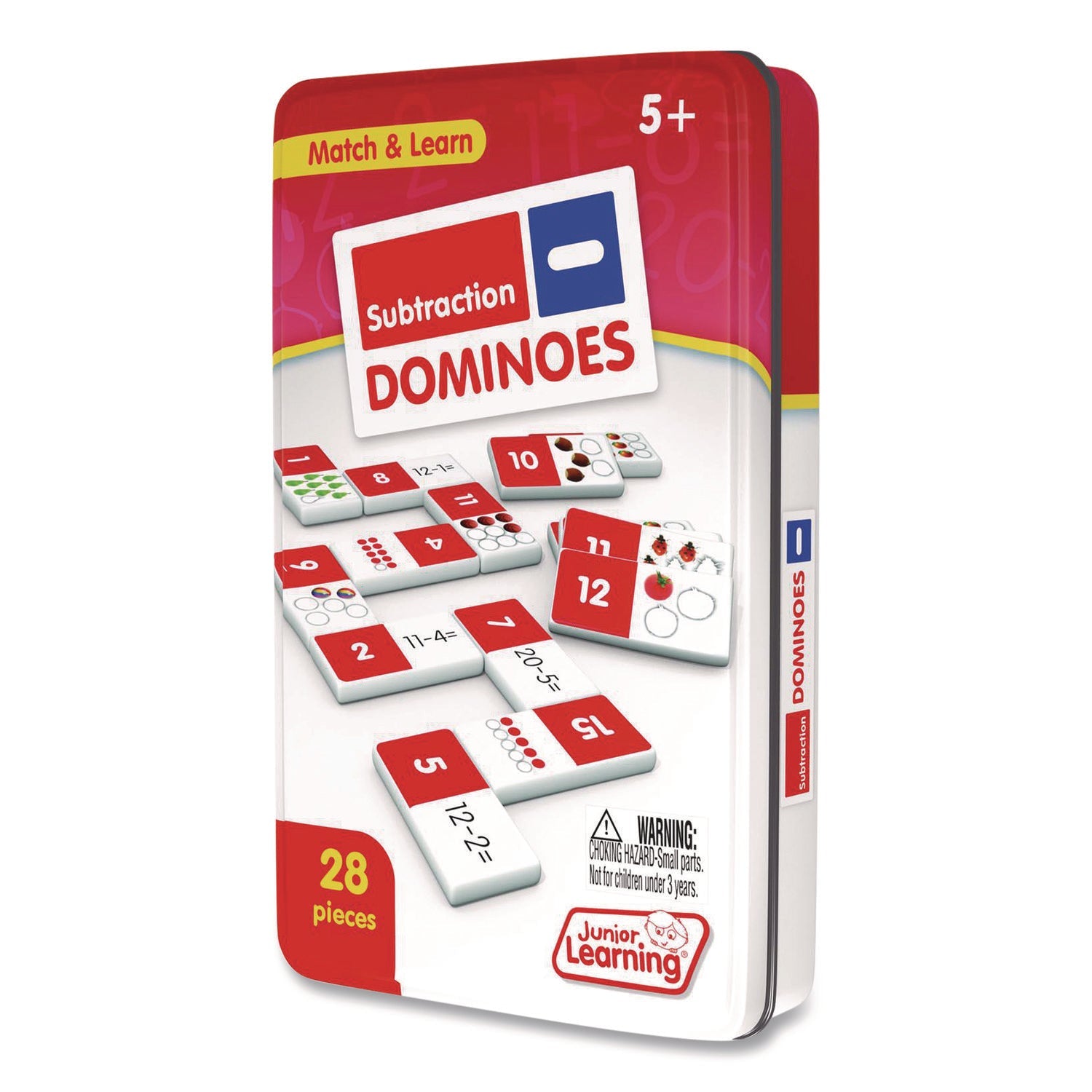 Junior Learning Inc® Subtraction Dominoes, Ages 5 to 10 - Bloom Skins