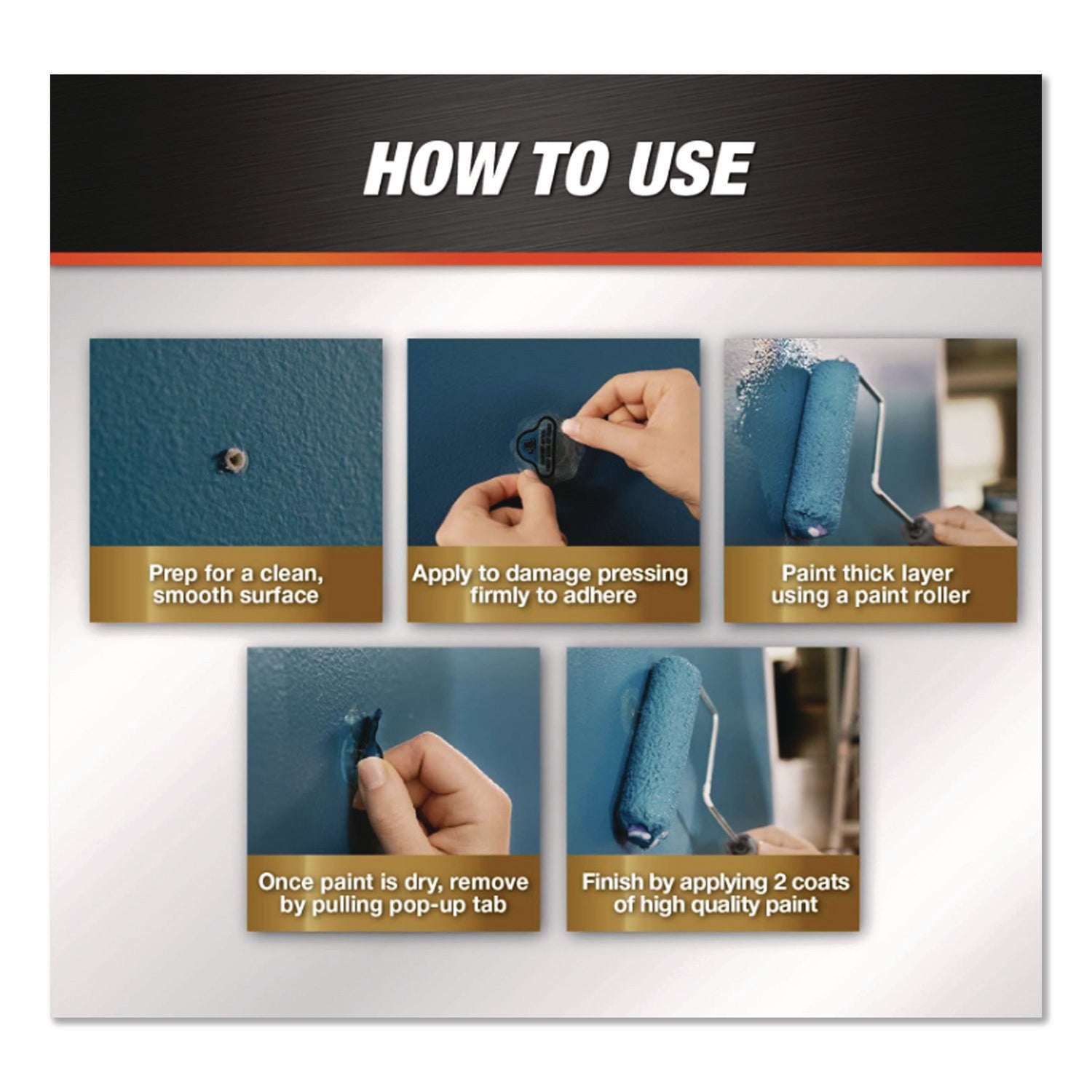 DAP® Eclipse Rapid Wall Repair Patch, 4", White - Bloom Skins