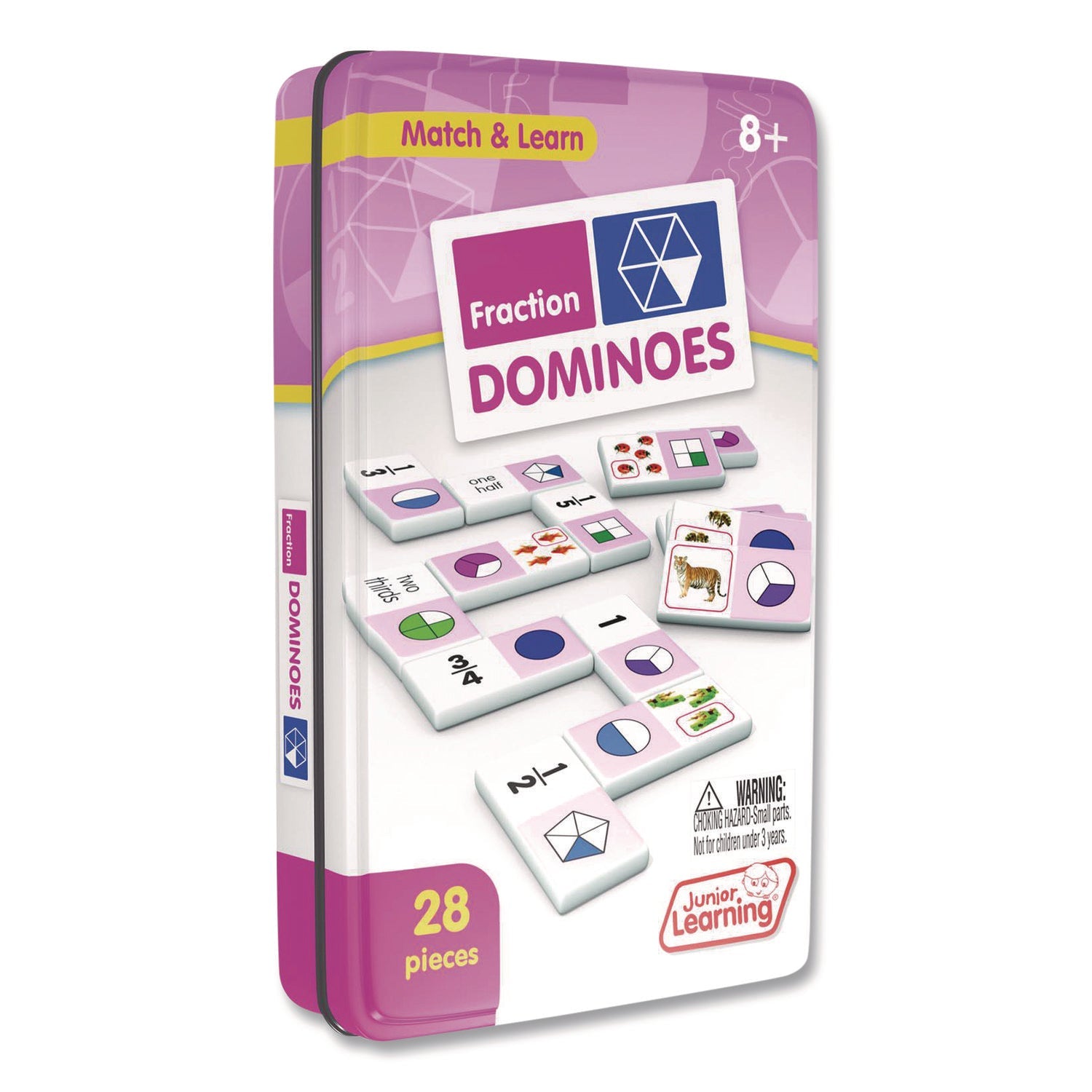 Junior Learning Inc® Fraction Dominoes, Ages 8 to 12 - Bloom Skins