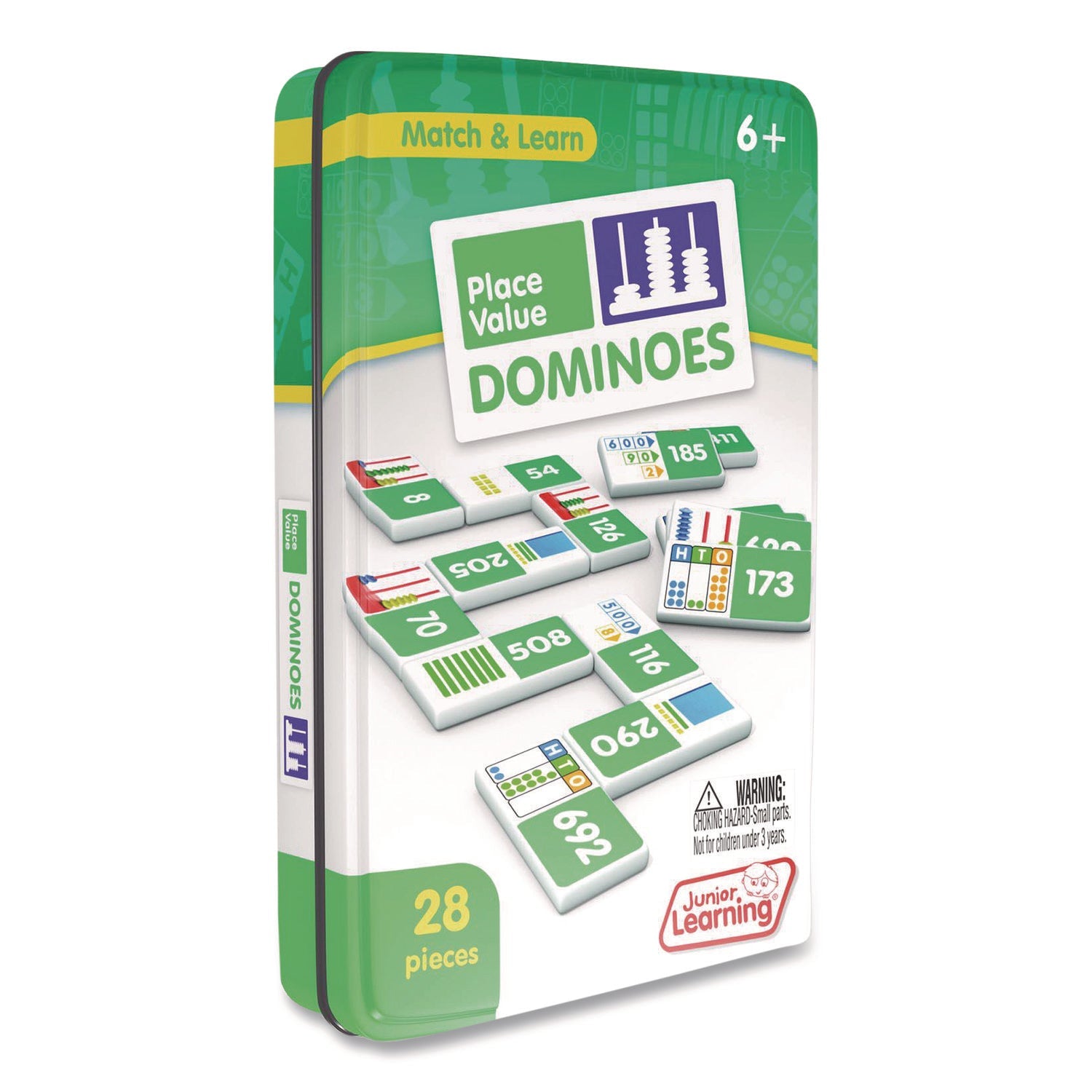 Junior Learning Inc® Place Value Dominoes, Ages 6 to 12 - Bloom Skins