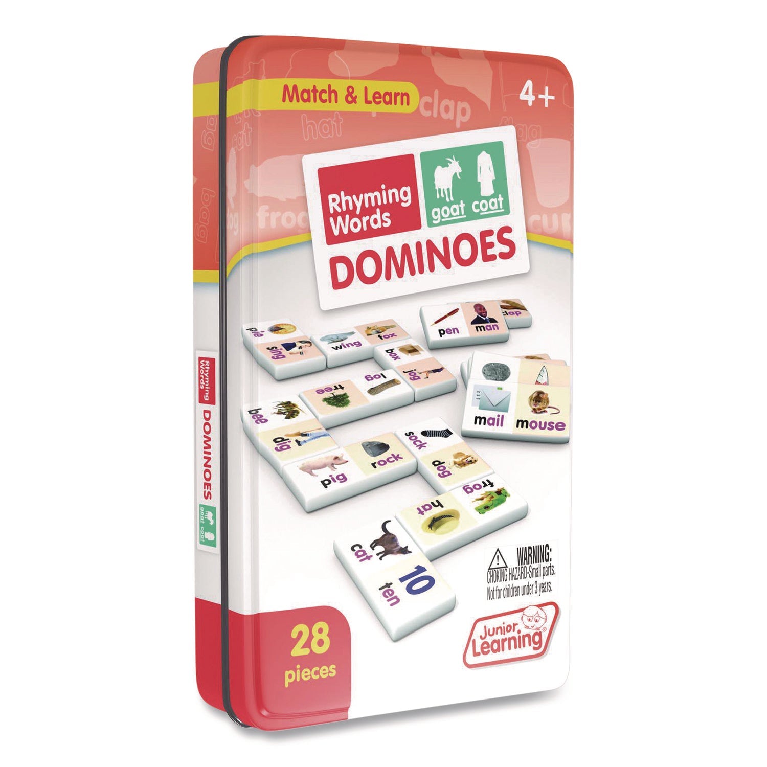 Junior Learning Inc® Rhyming Words Dominoes, Ages 4 to 10 - Bloom Skins