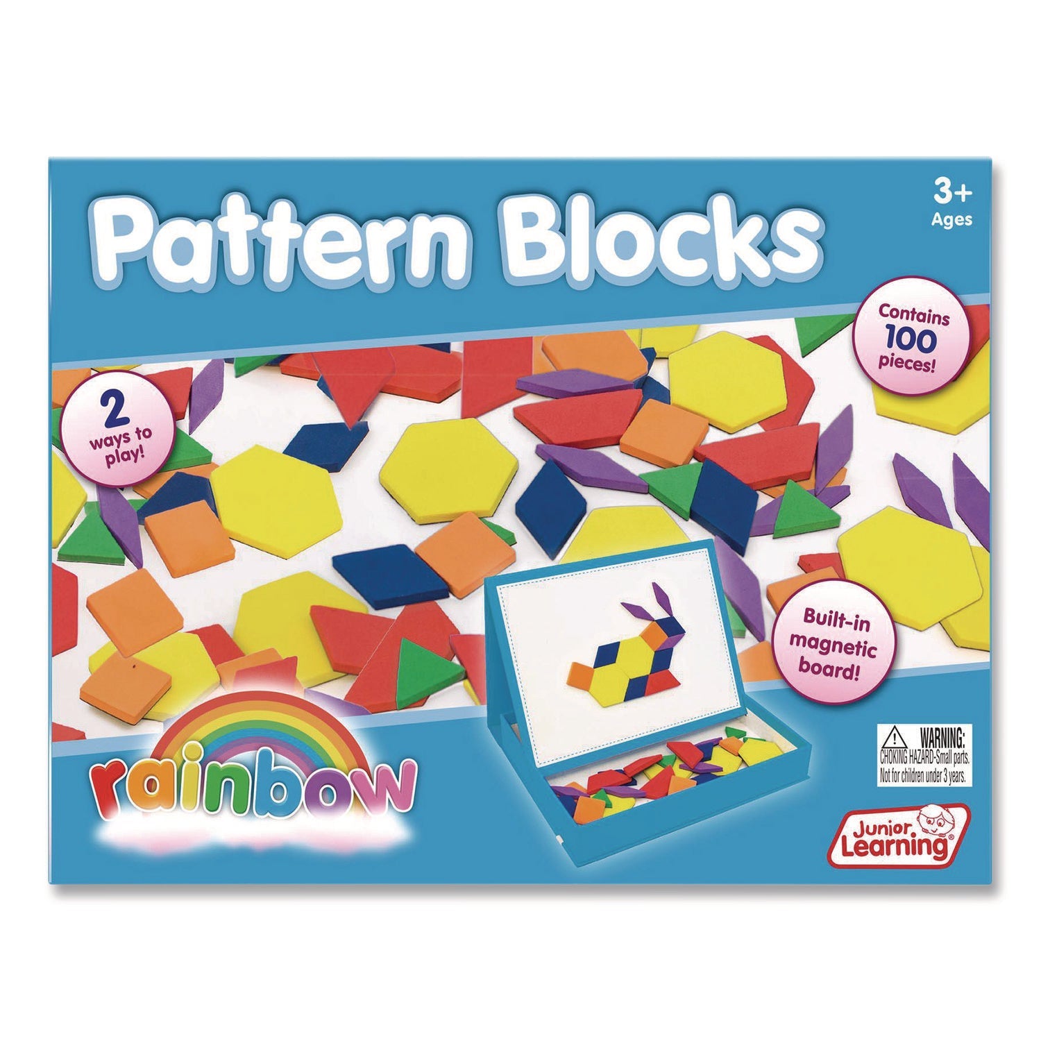 Junior Learning Inc® Rainbow Pattern Blocks, Ages 3 to 4 - Bloom Skins
