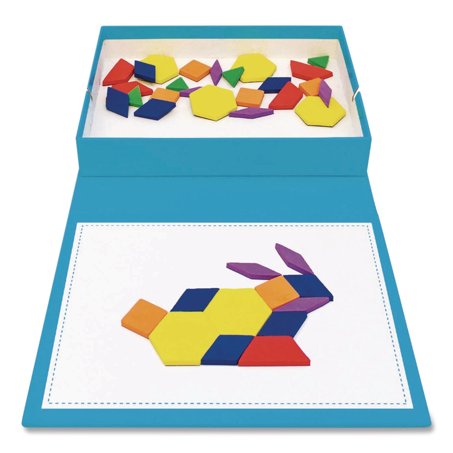 Junior Learning Inc® Rainbow Pattern Blocks, Ages 3 to 4 - Bloom Skins