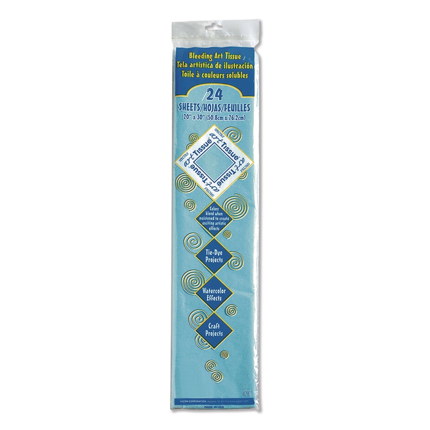 Pacon® Spectra Art Tissue, 23 lb Tissue Weight, 20 x 30, 24/Pack