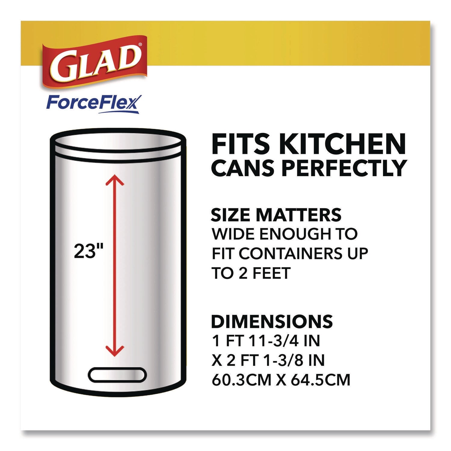 Glad® ForceFlex Tall Kitchen Drawstring Trash Bags, Drawstring, 13 gal, Fresh Clean Scent, 10.19 x 9.81, Gray, 110/Roll, 3/Carton - Bloom Skins