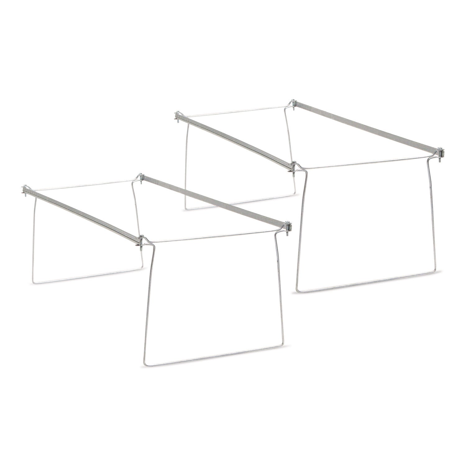 Smead Steel Hanging Folder Drawer Frame, 1 Section, Letter Size, 23" to 27" Long, Gray, 2/Pack