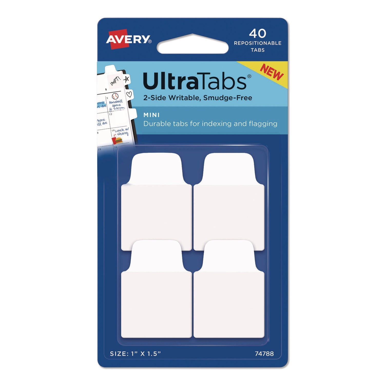 Avery Ultra Tabs Repositionable Tabs | 40-Pack